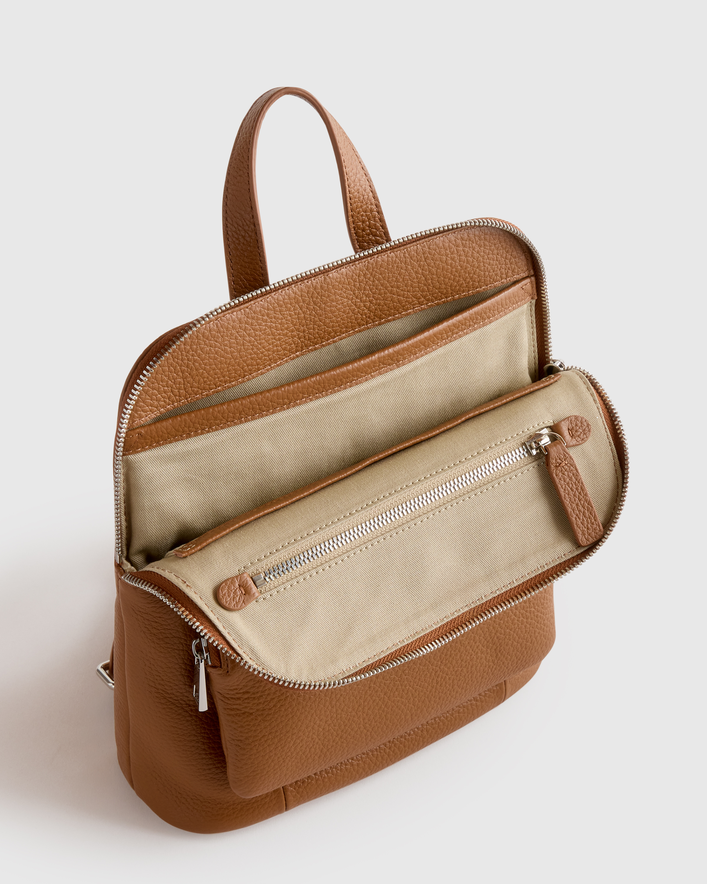 Italian Leather Mini Convertible Backpack — Image 6