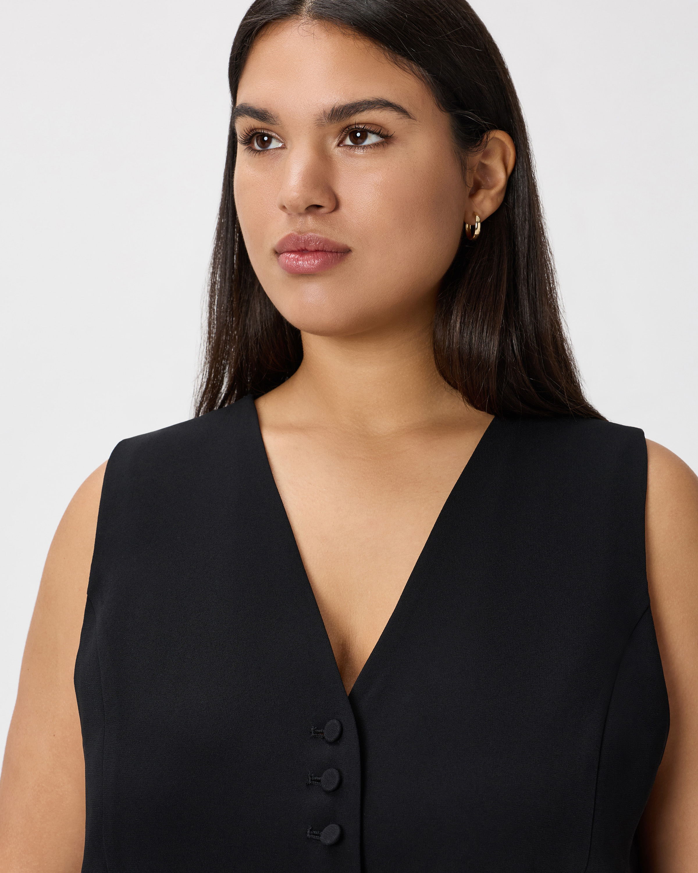Fluid Crepe Vest — Image 6