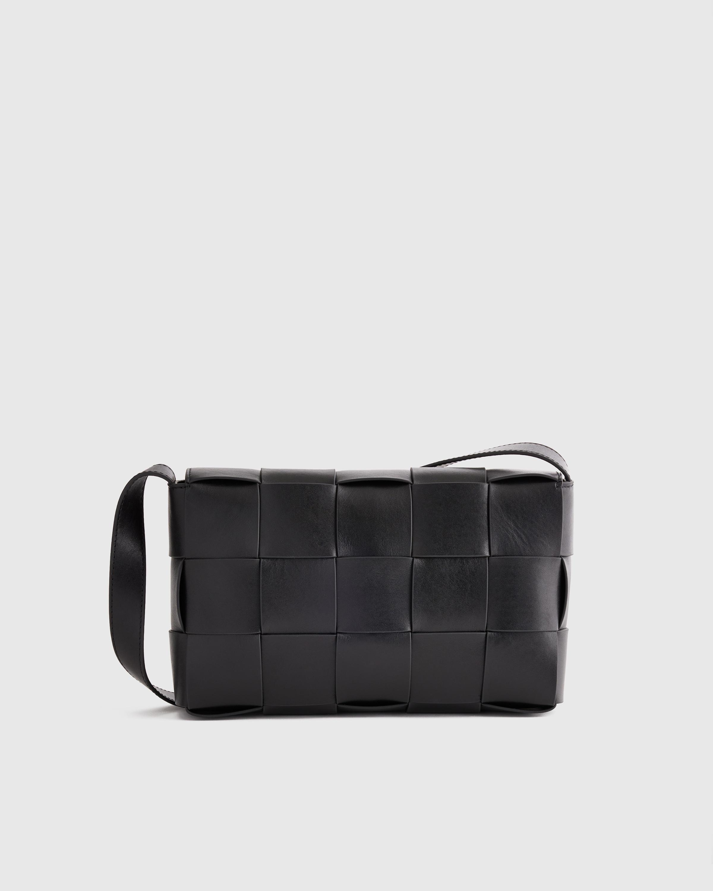 Italian Leather Handwoven Flap Crossbody — Image 19