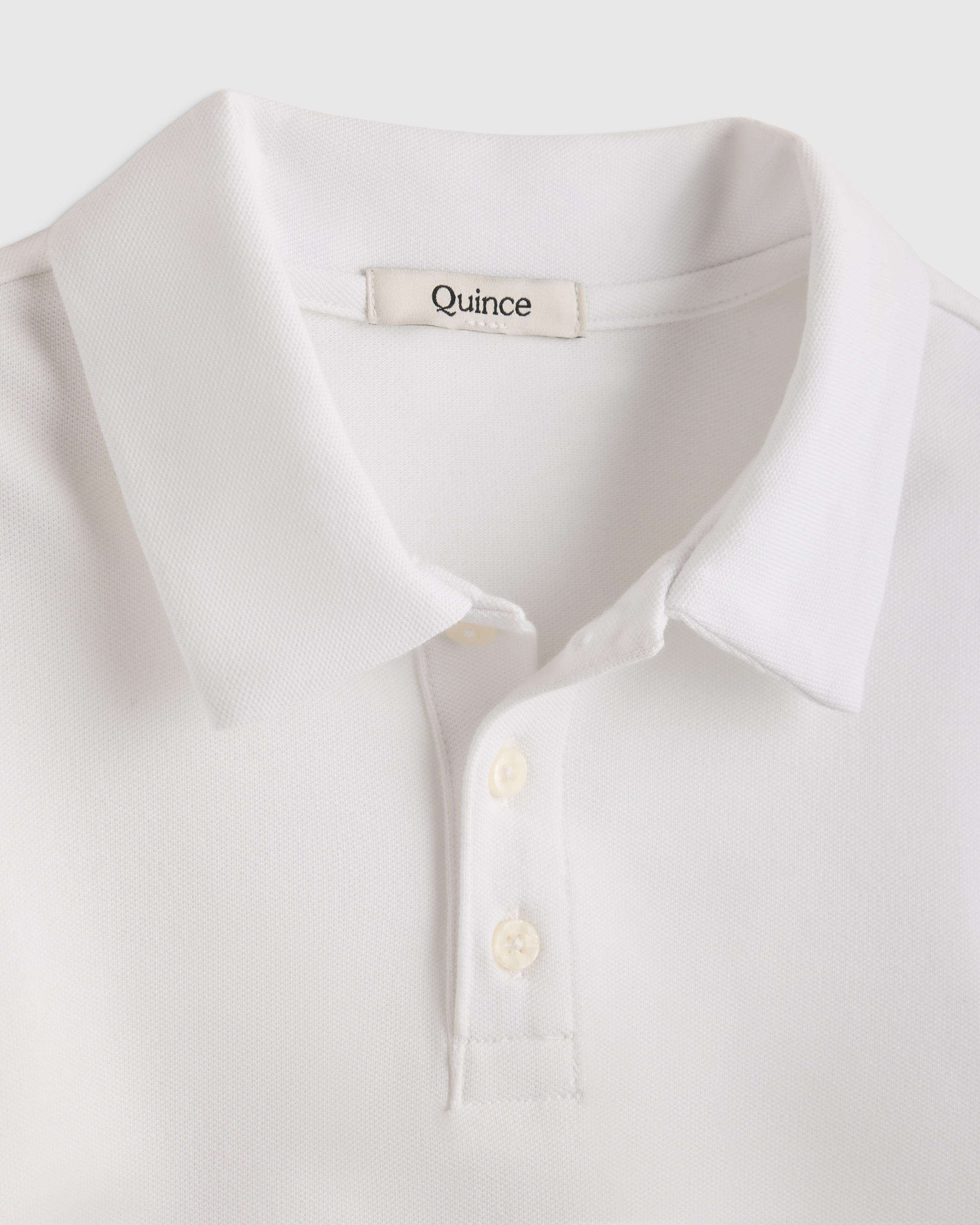 Organic Cotton Long Sleeve Pique Polo — Image 4