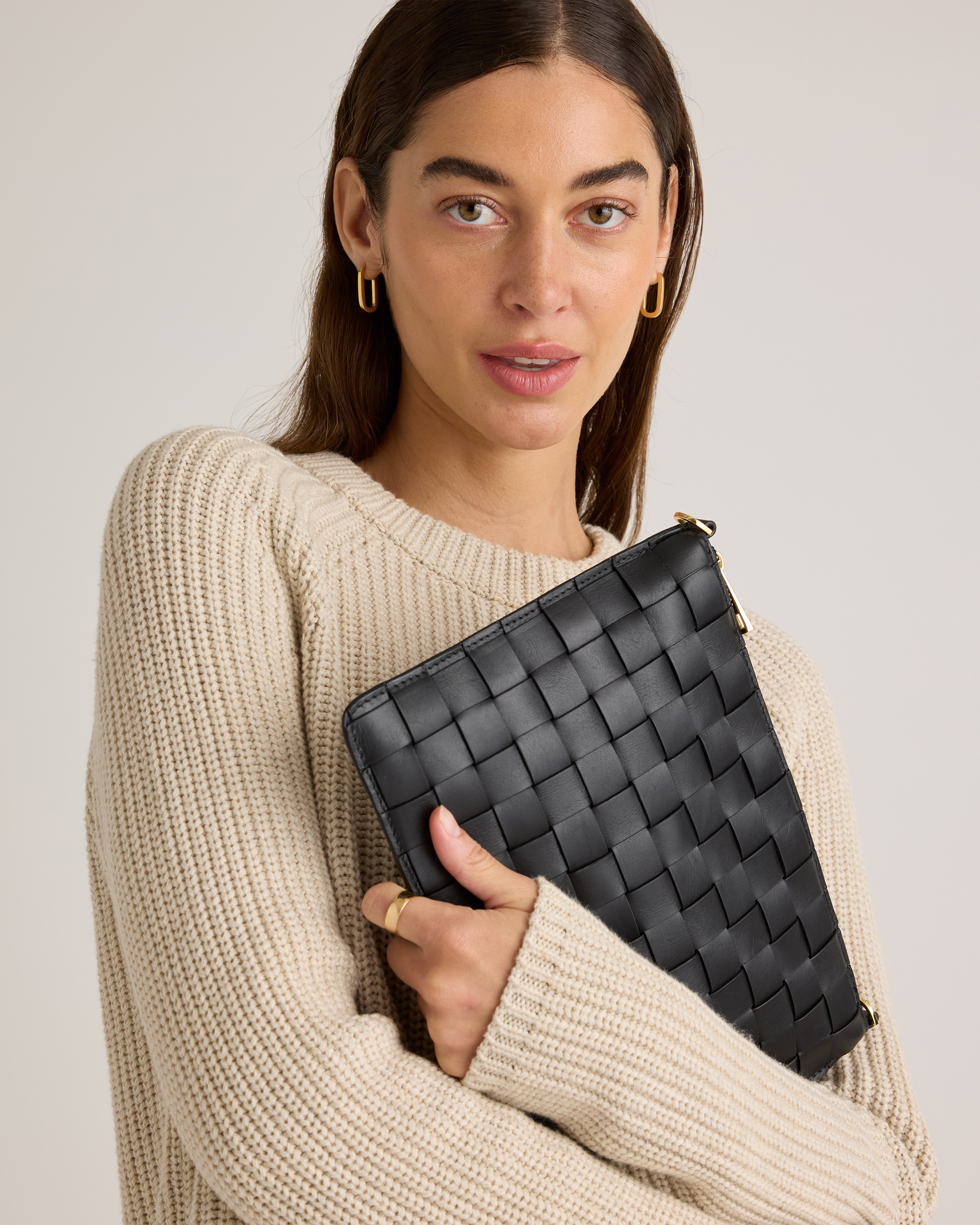 Italian Leather Handwoven Convertible Crossbody — Image 4