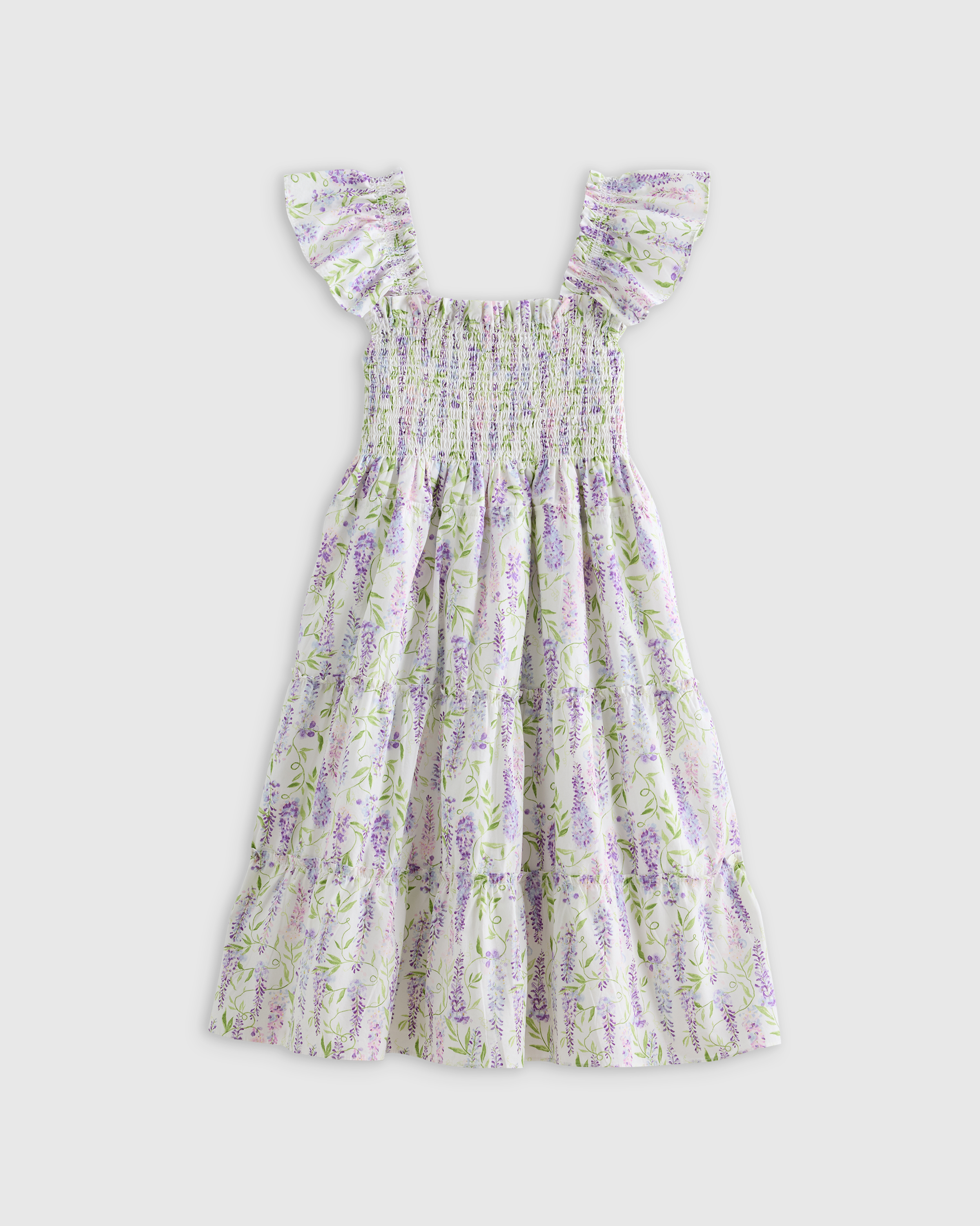 100% Organic Cotton Poplin Smocked Dress — Image 14