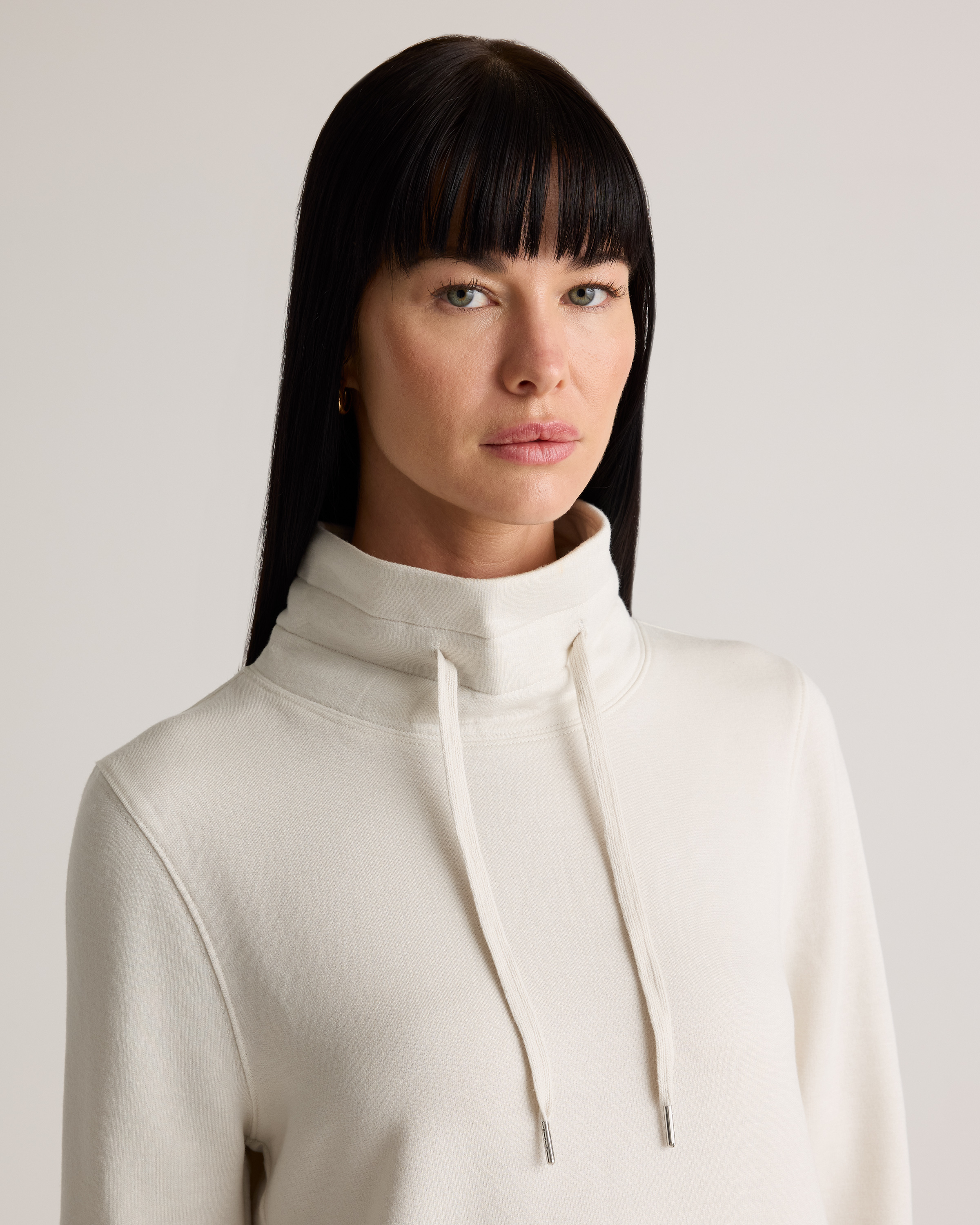 SuperSoft Fleece Mock Neck Pullover — Image 3