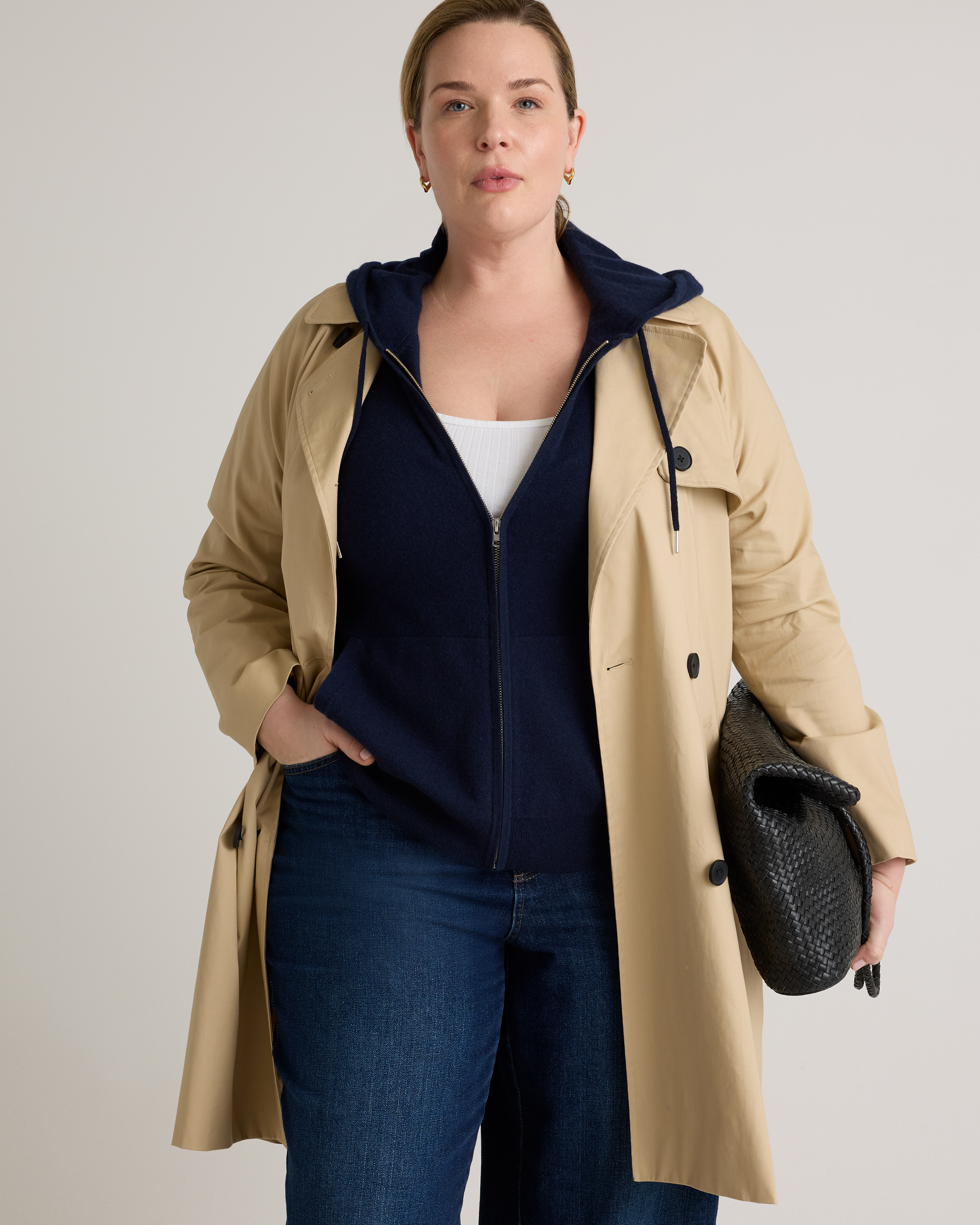 Mongolian Cashmere Full-Zip Hoodie — Image 12