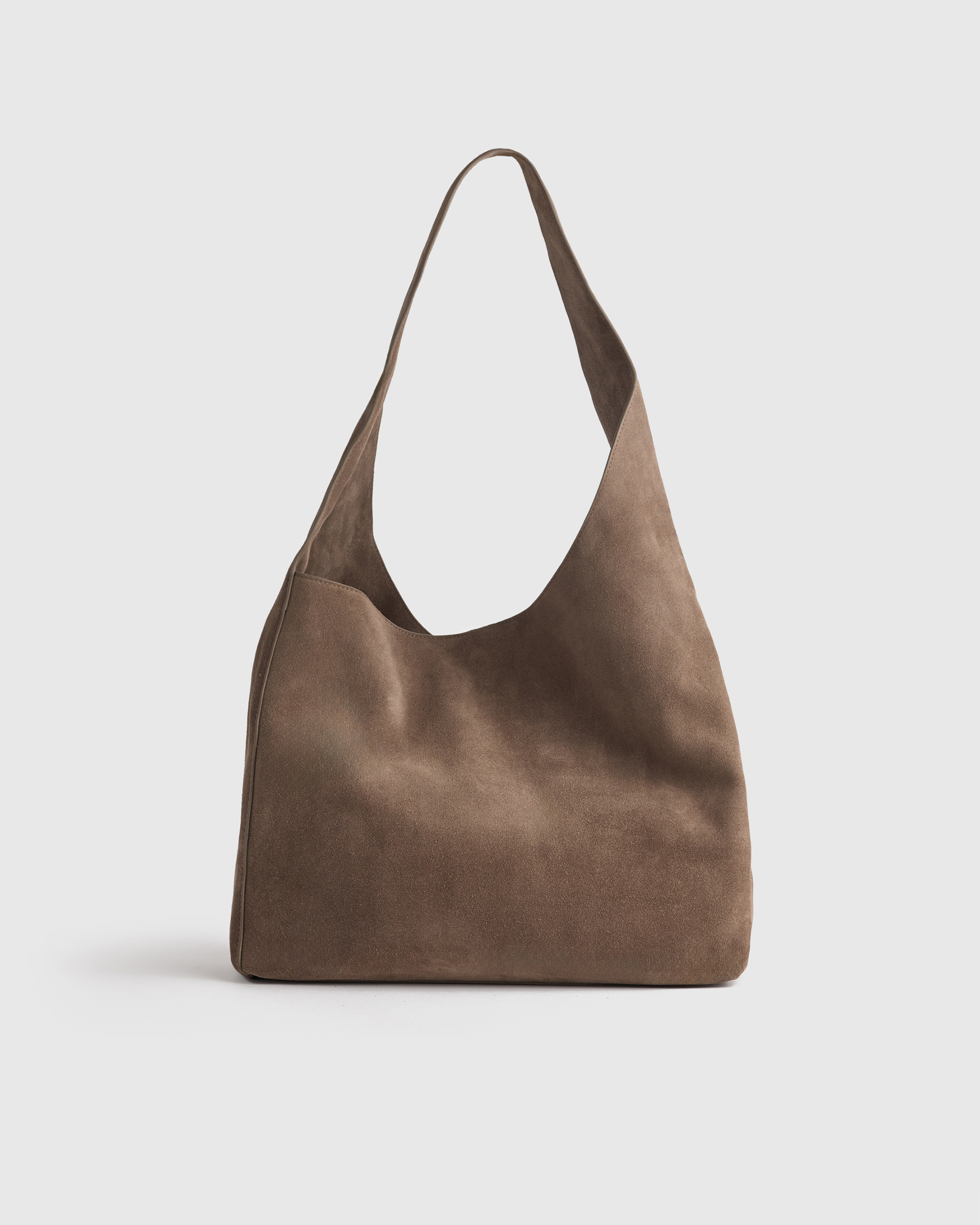 Italian Suede Slouchy Shoulder Bag — Image 30