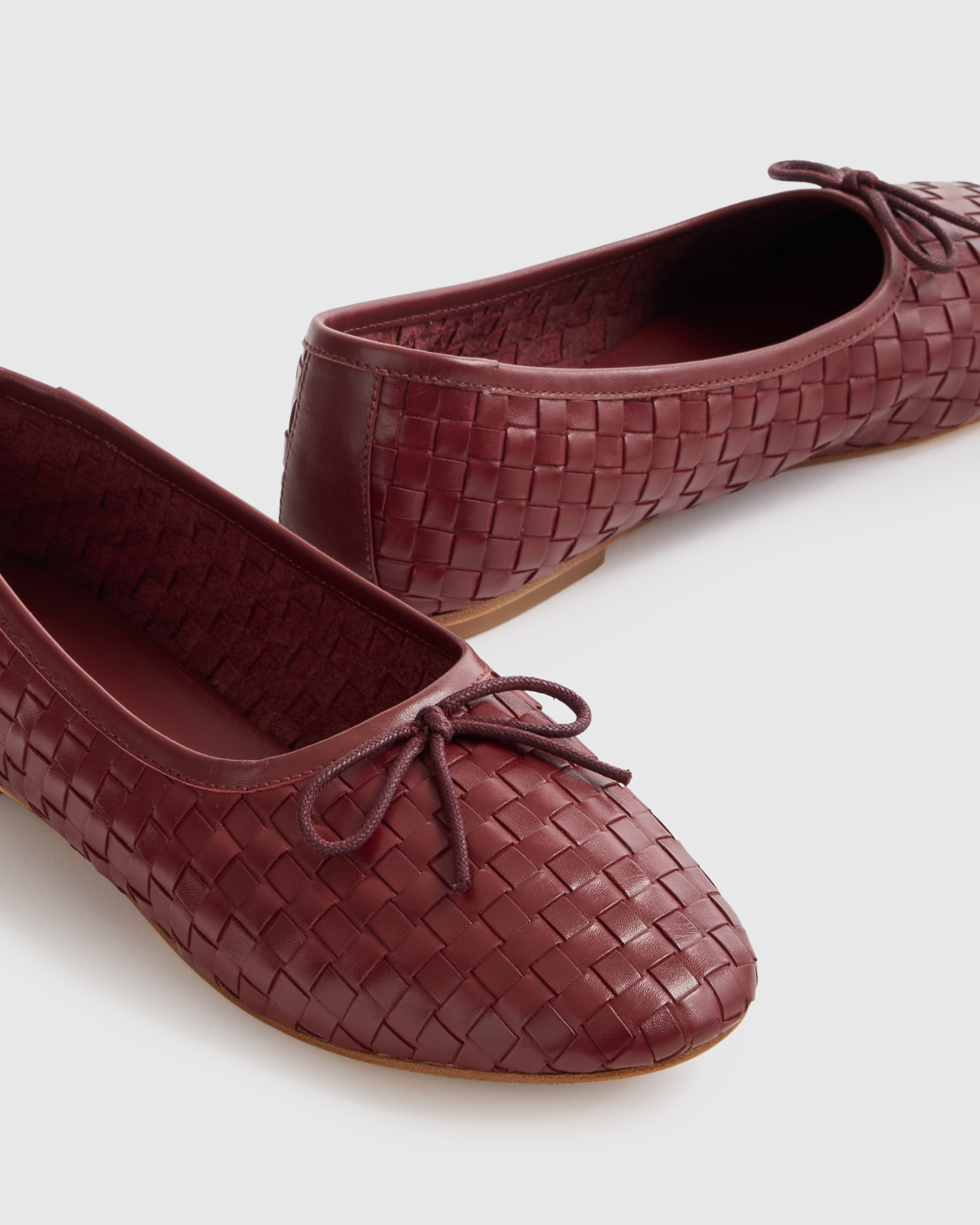 Italian Leather Handwoven Ballet Flat — Image 4