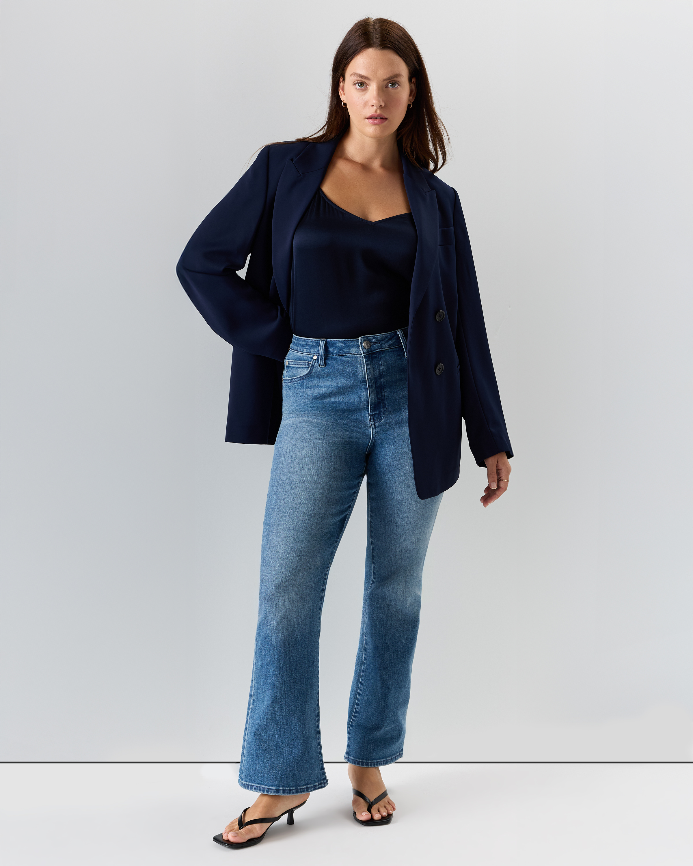 Bella Stretch Kick Flare Jeans — Image 97