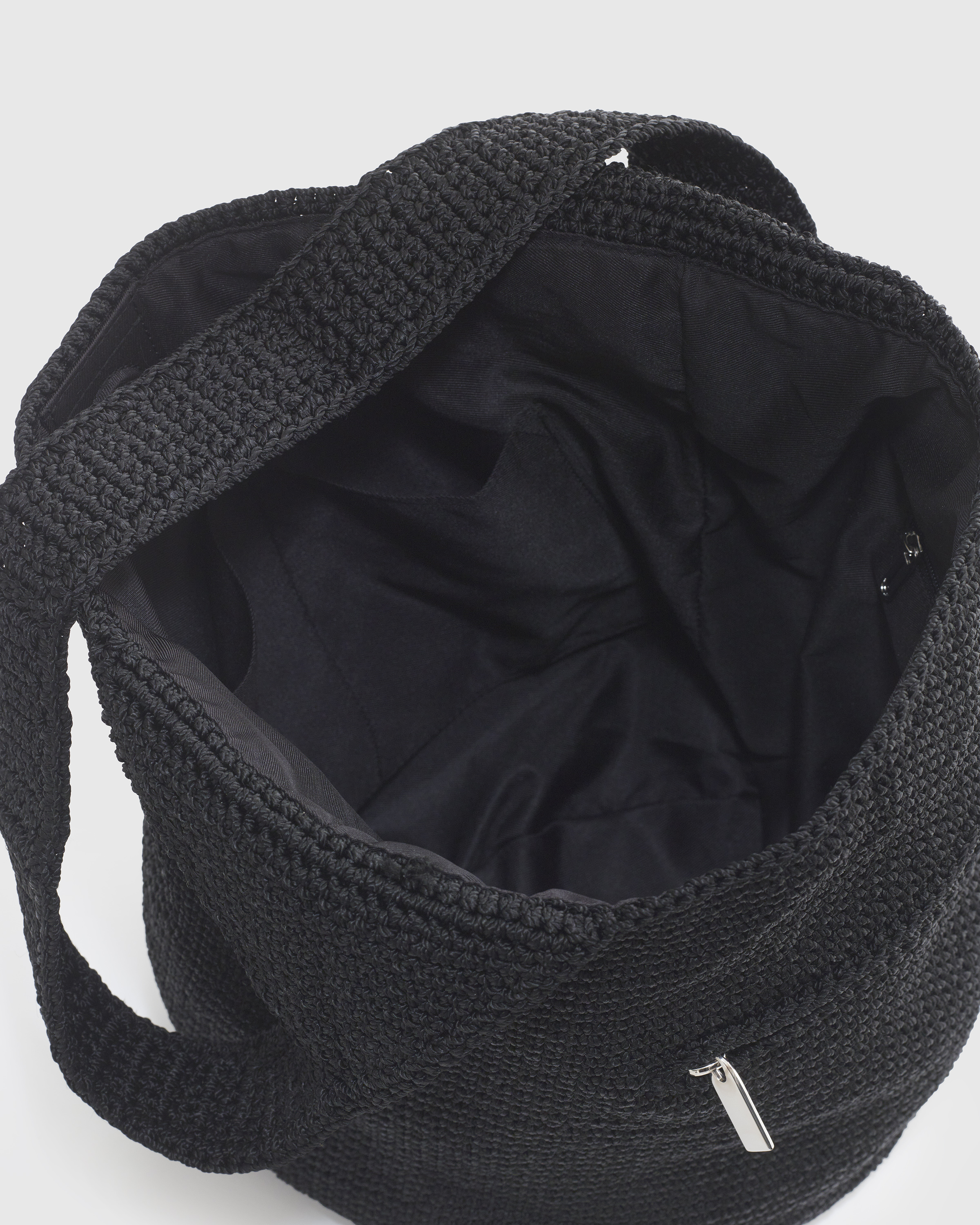Hand Crochet Hobo Shoulder Bag — Image 3