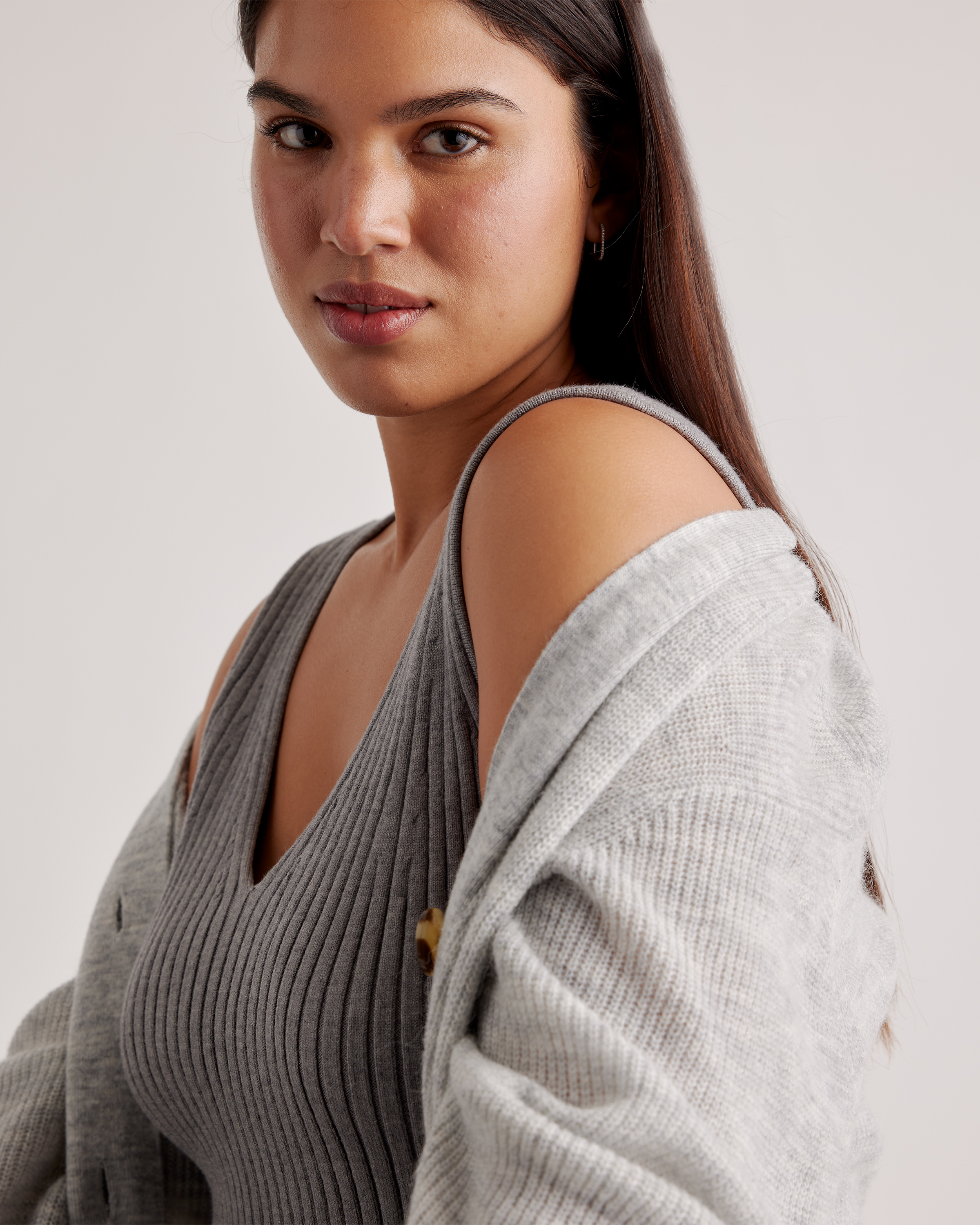 Baby Alpaca-Wool Oversized Cardigan — Image 3