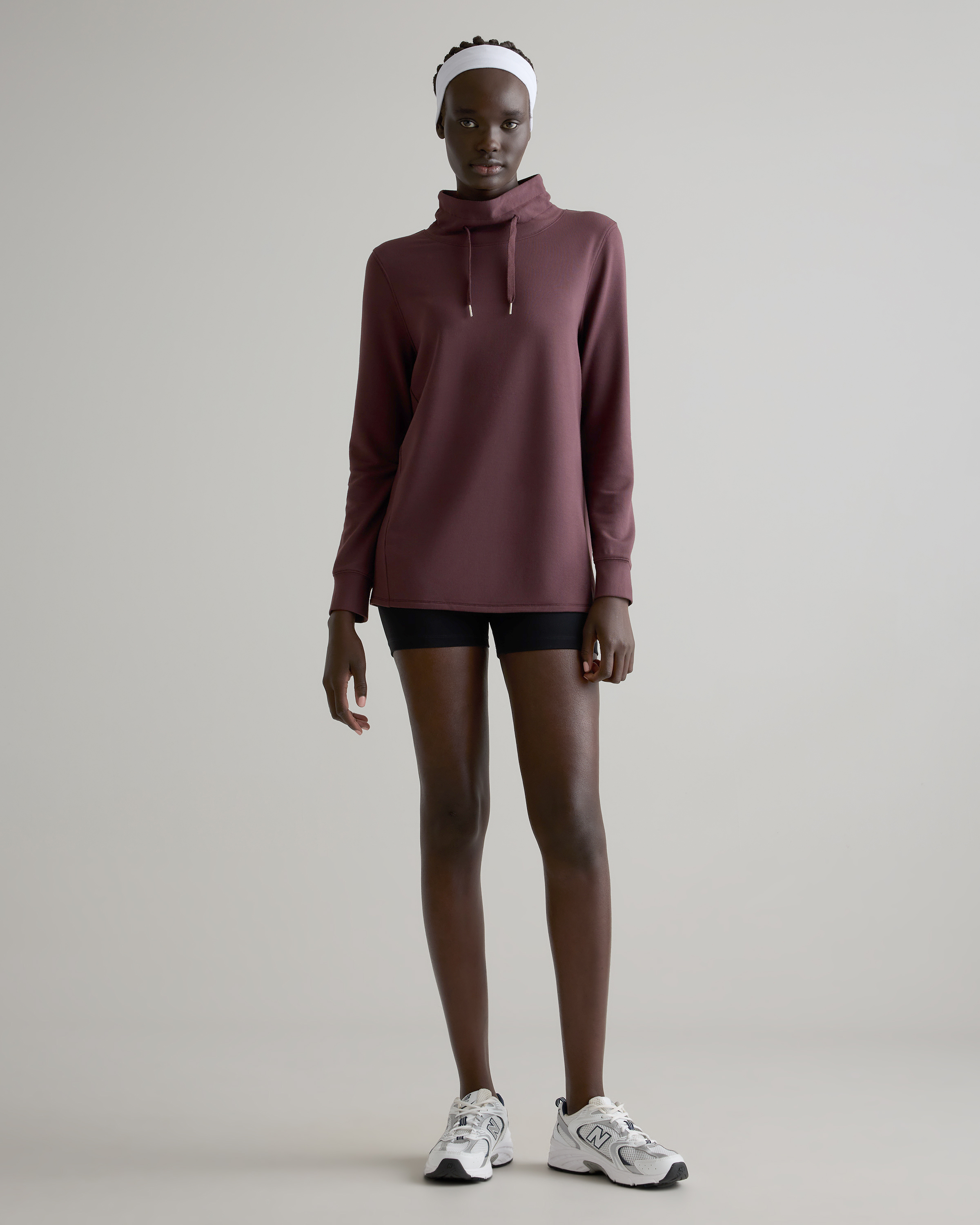 SuperSoft Fleece Mock Neck Pullover — Image 12