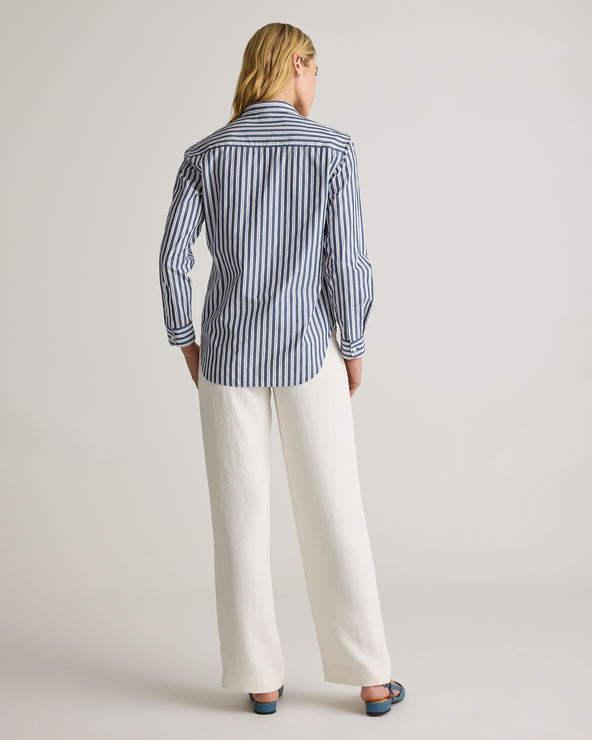 100% Organic Cotton Poplin Long Sleeve Shirt — Image 29