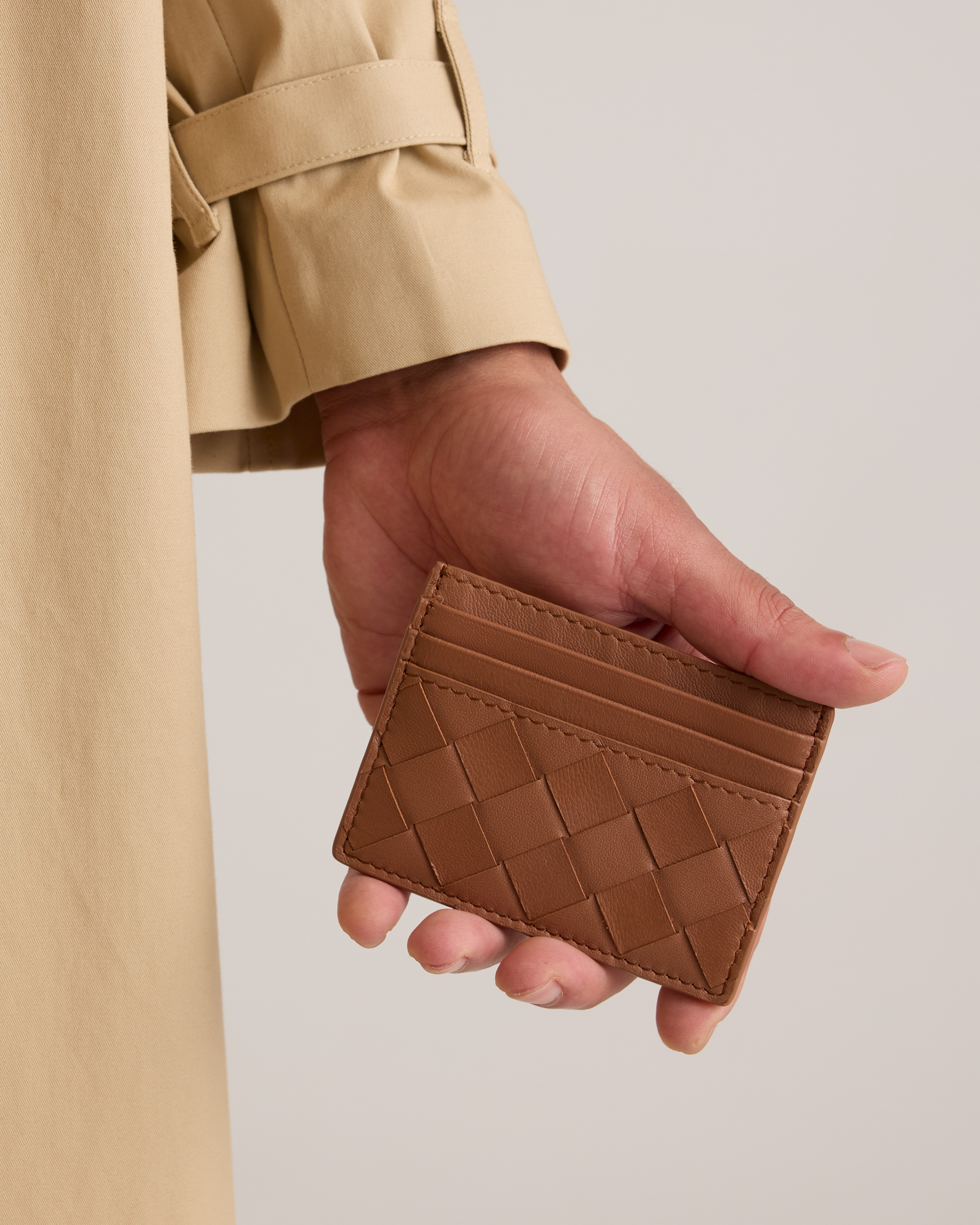 Italian Handwoven Leather Small Card Case — Image 5