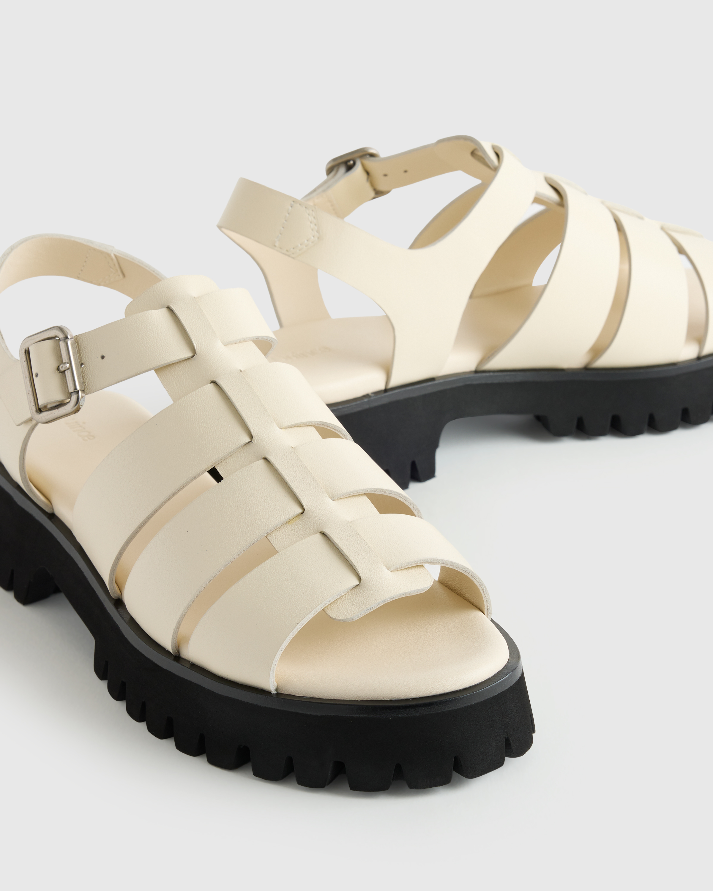 Italian Leather Lug Sole Fisherman Sandal — Image 7