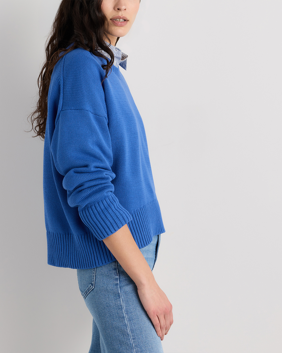 100% Organic Cotton Boyfriend Crew Sweater — Image 61