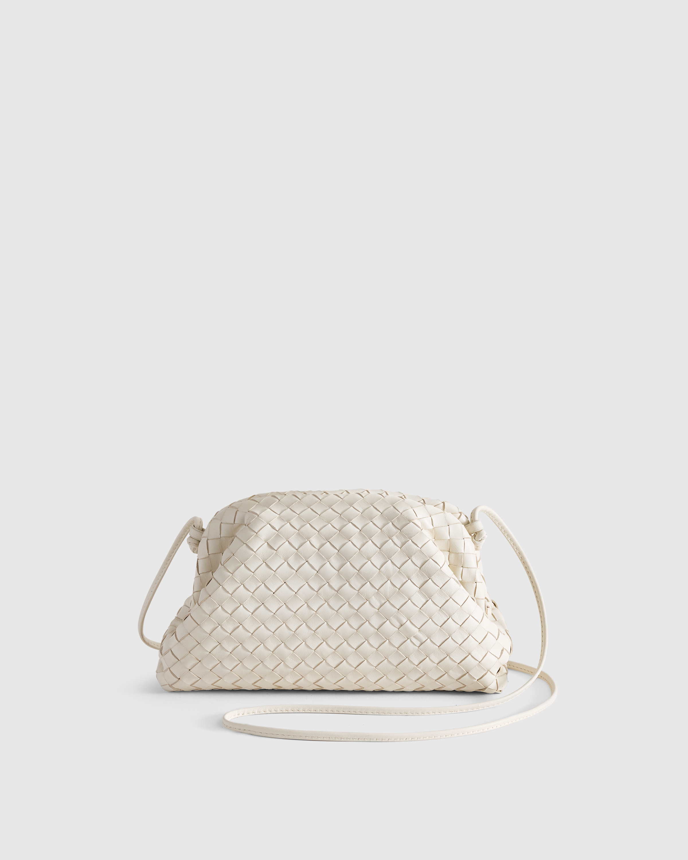 Italian Leather Handwoven Pouch Crossbody Clutch — Image 19