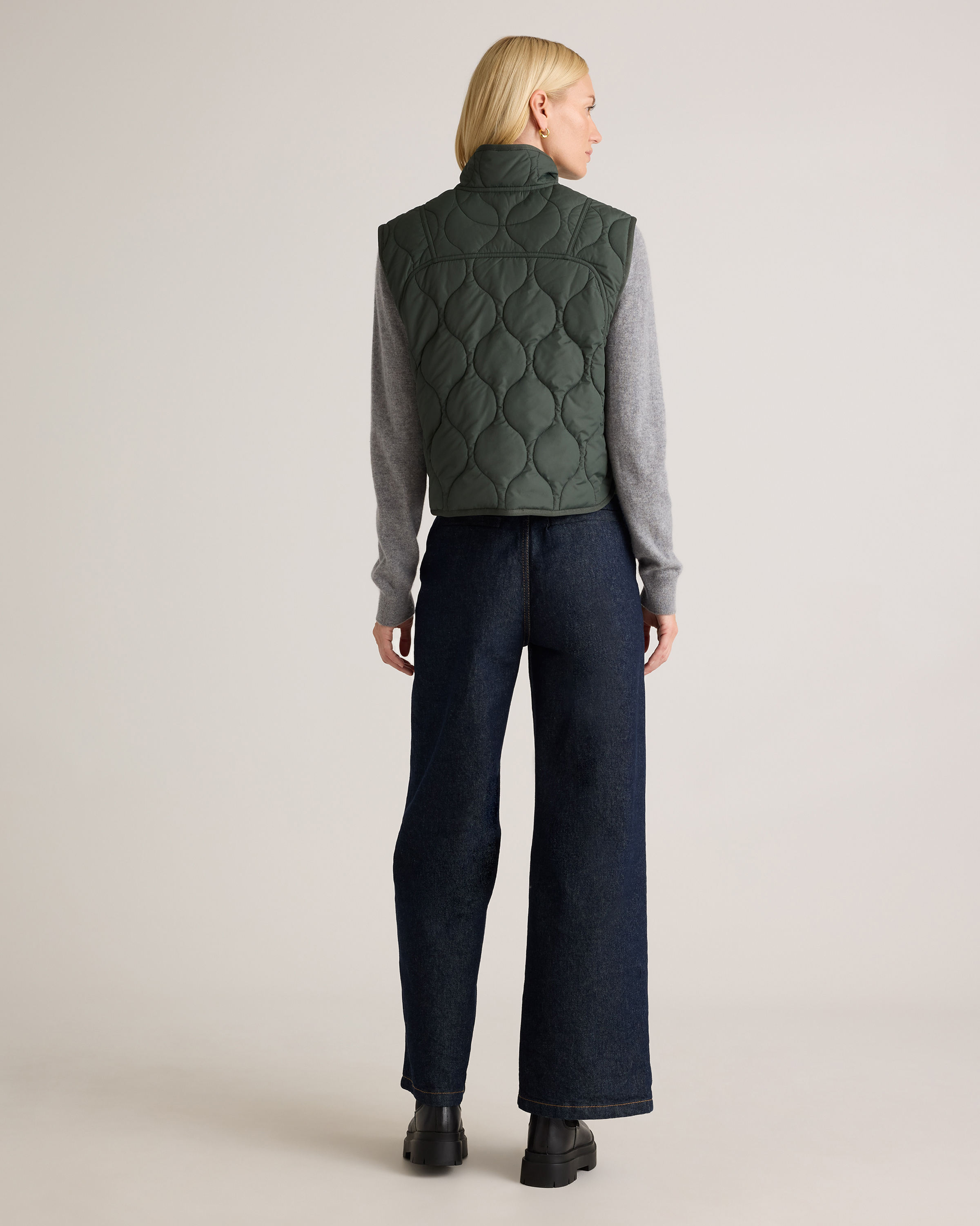 Featherless Quilted Puffer Vest — Image 28
