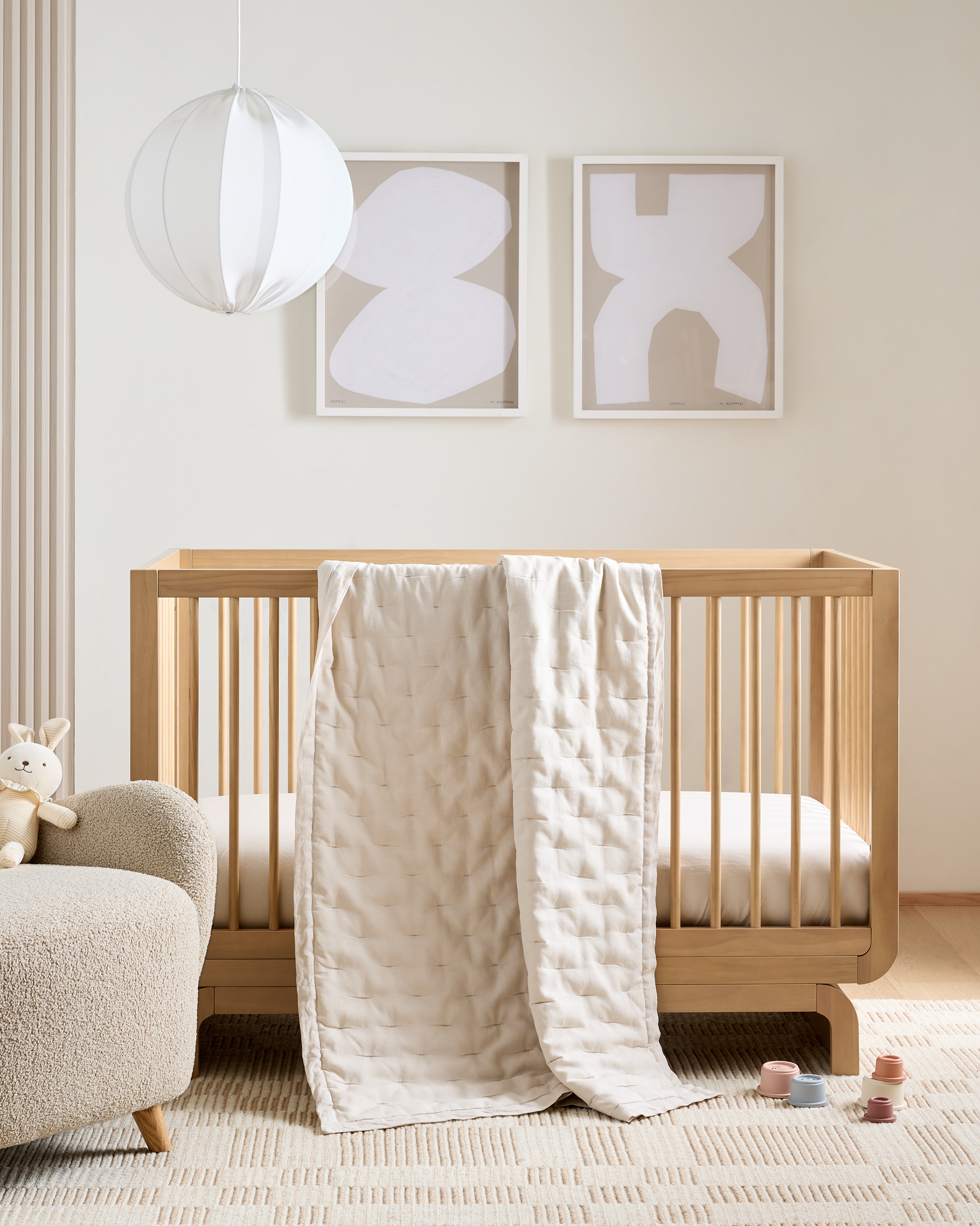 European Linen Toddler Dream Quilt — Image 5