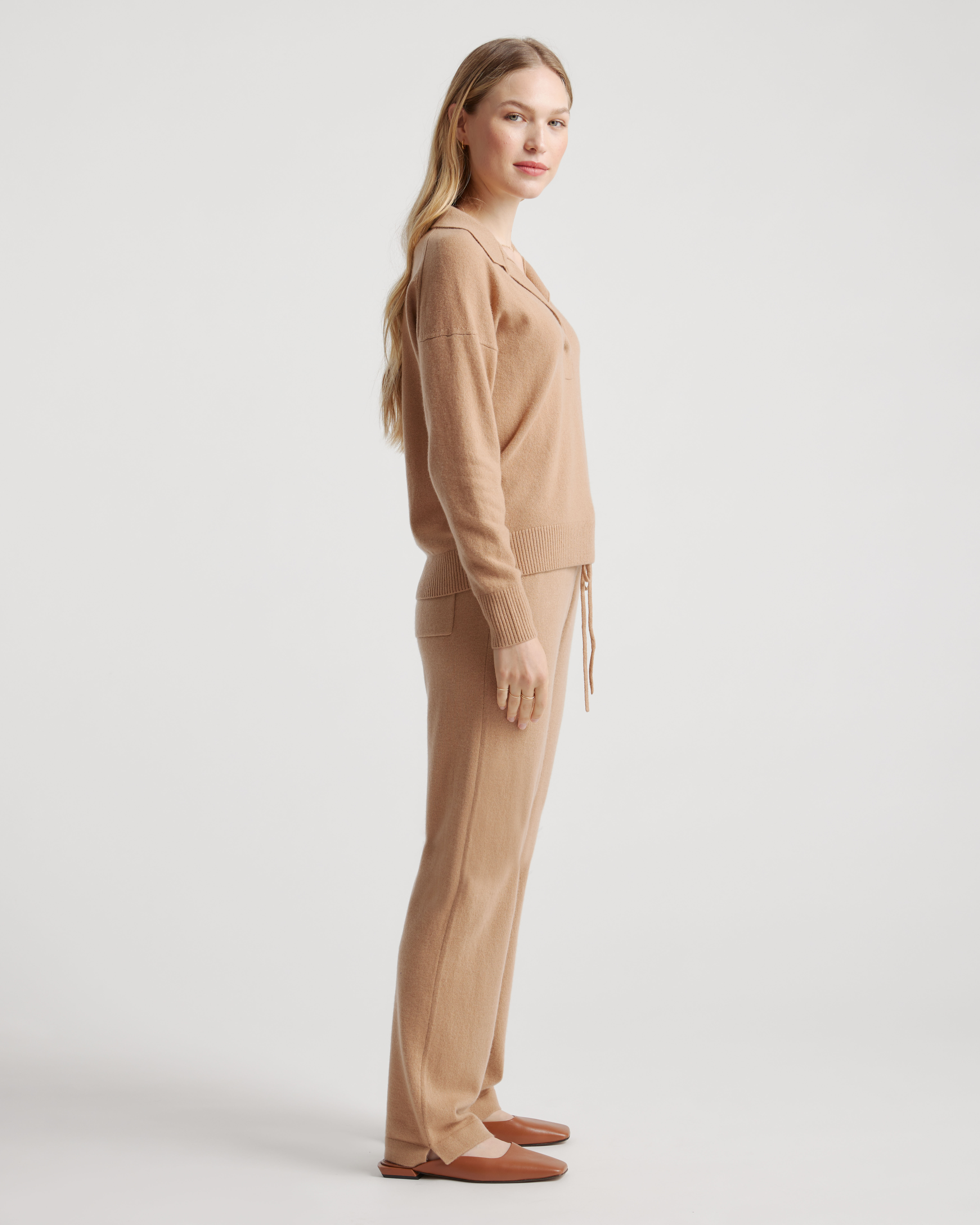 Mongolian Spring Cashmere Polo Sweater — Image 7