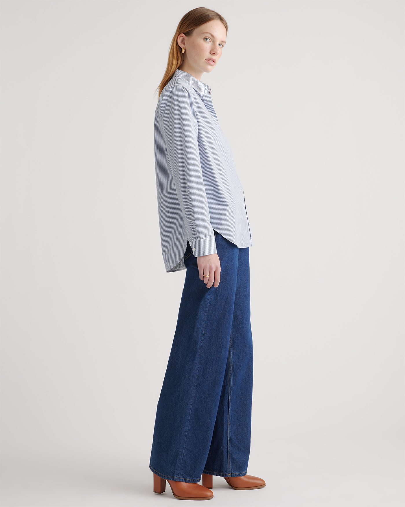 100% Organic Cotton Poplin Long Sleeve Shirt — Image 47