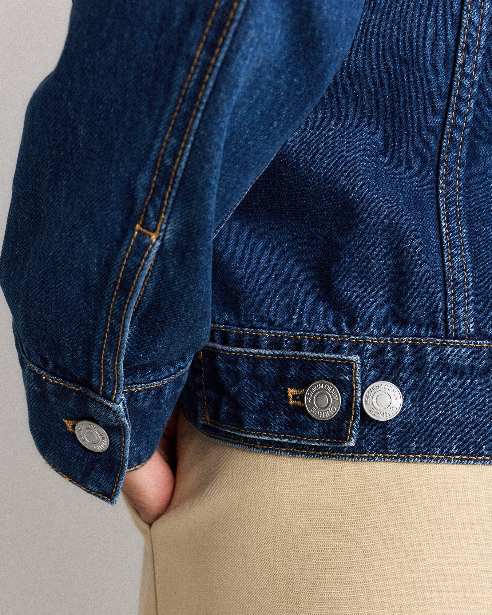 100% Organic Cotton Denim Jacket — Image 3