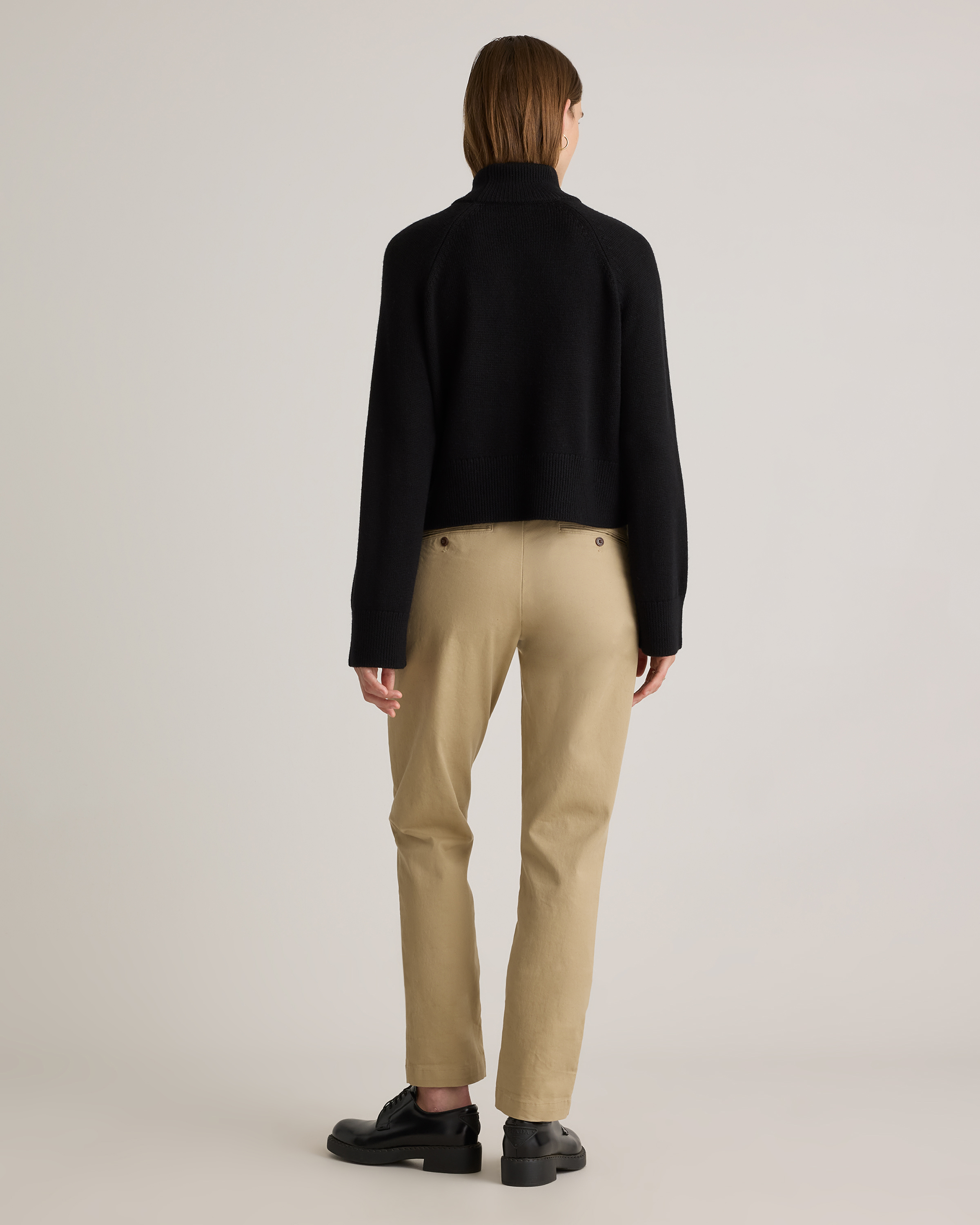Australian Merino Wool Cropped Mock Neck Sweater — Image 20