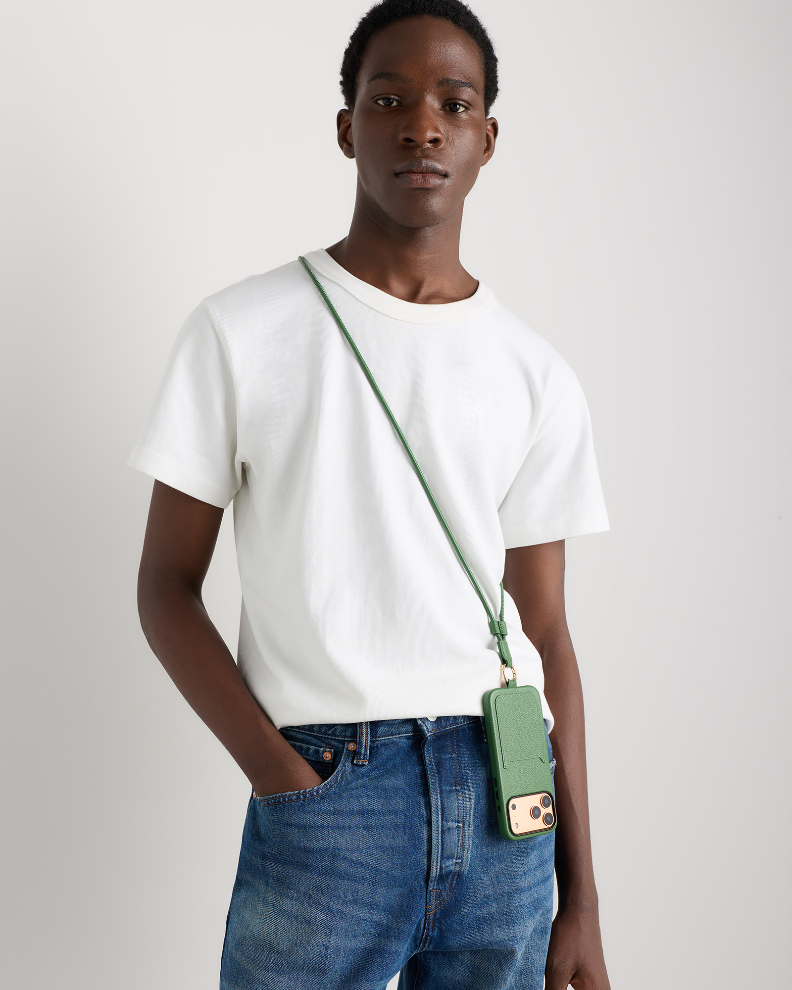 Italian Leather Phone Crossbody Case — Image 45