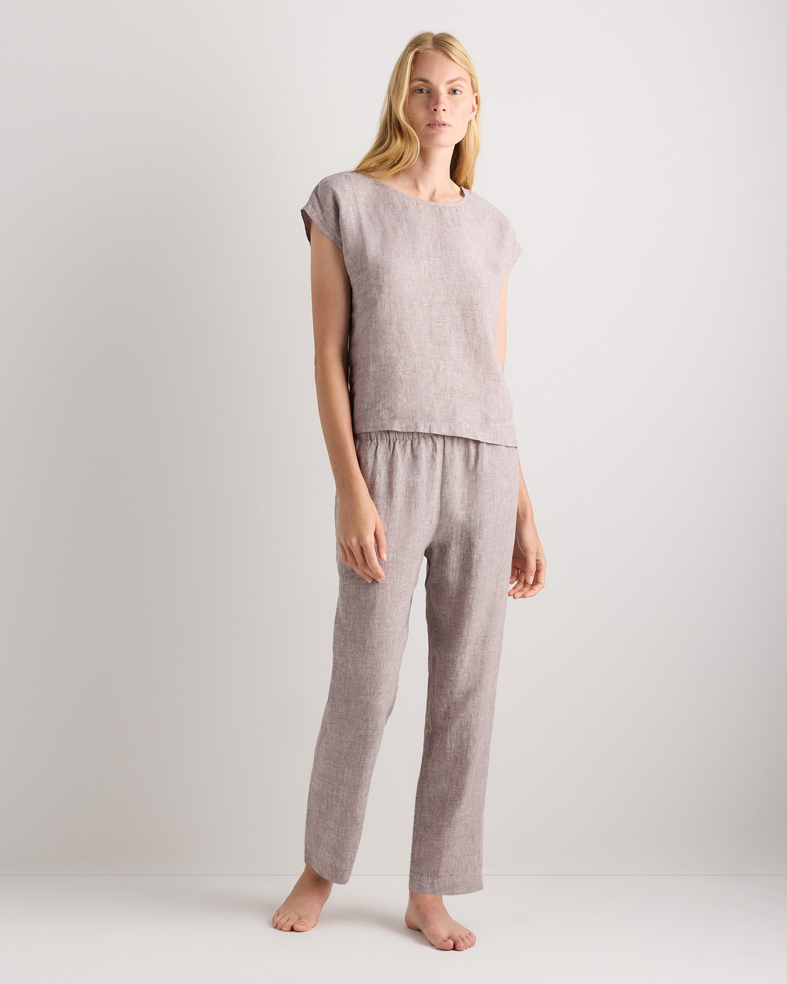 100% European Linen Pajama Set — Image 48