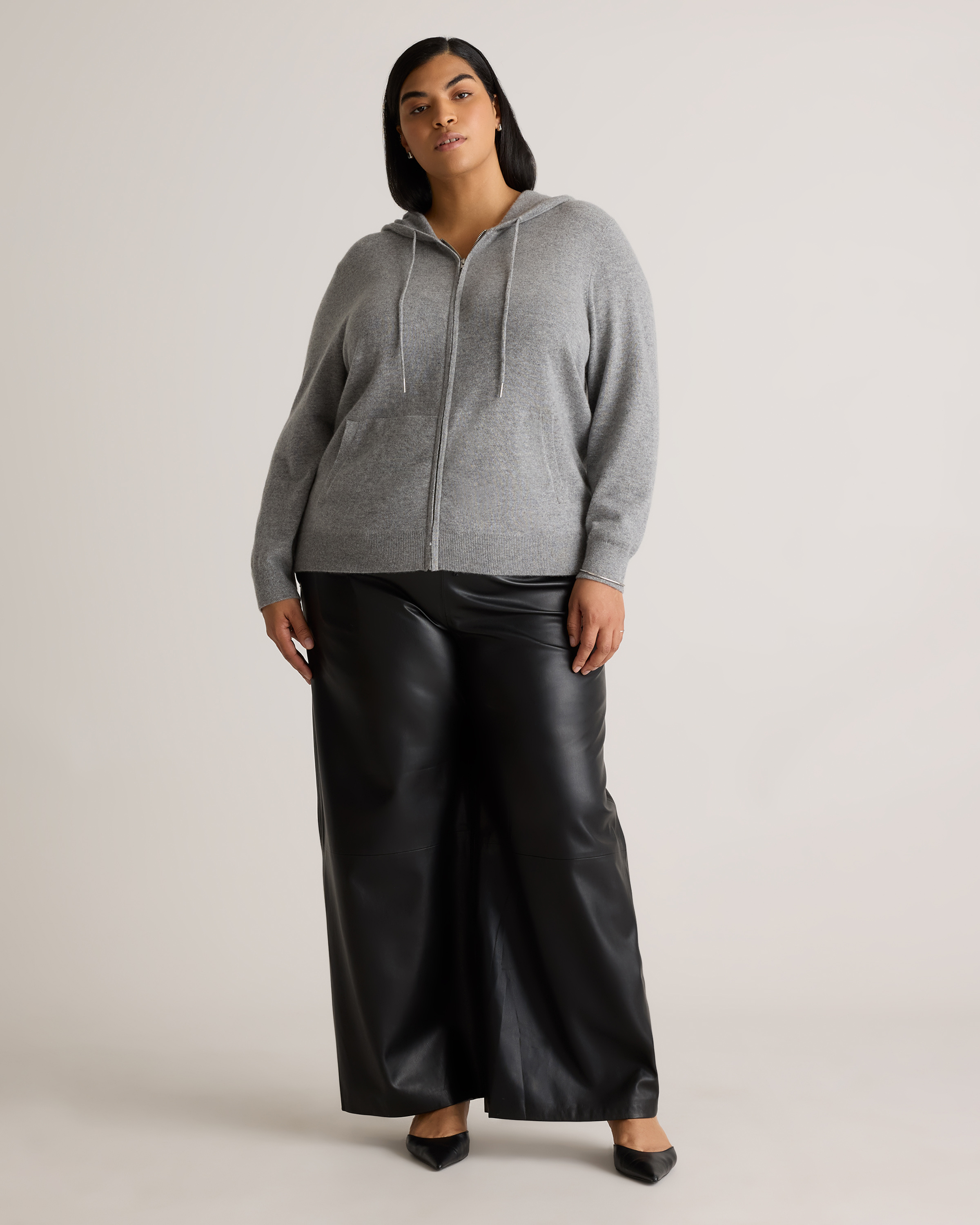 Mongolian Cashmere Full-Zip Hoodie — Image 28