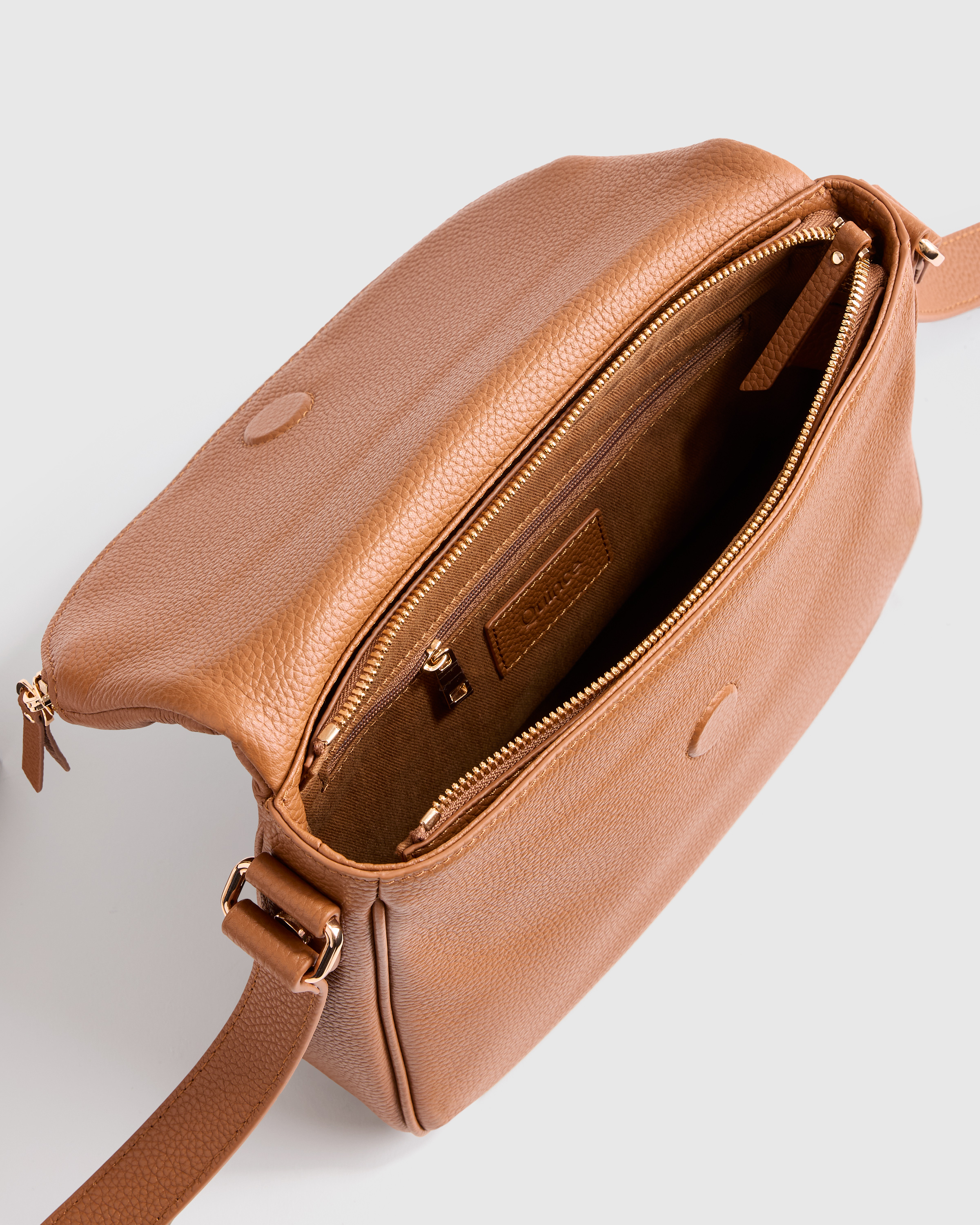 Italian Leather Foldover Crossbody — Image 11