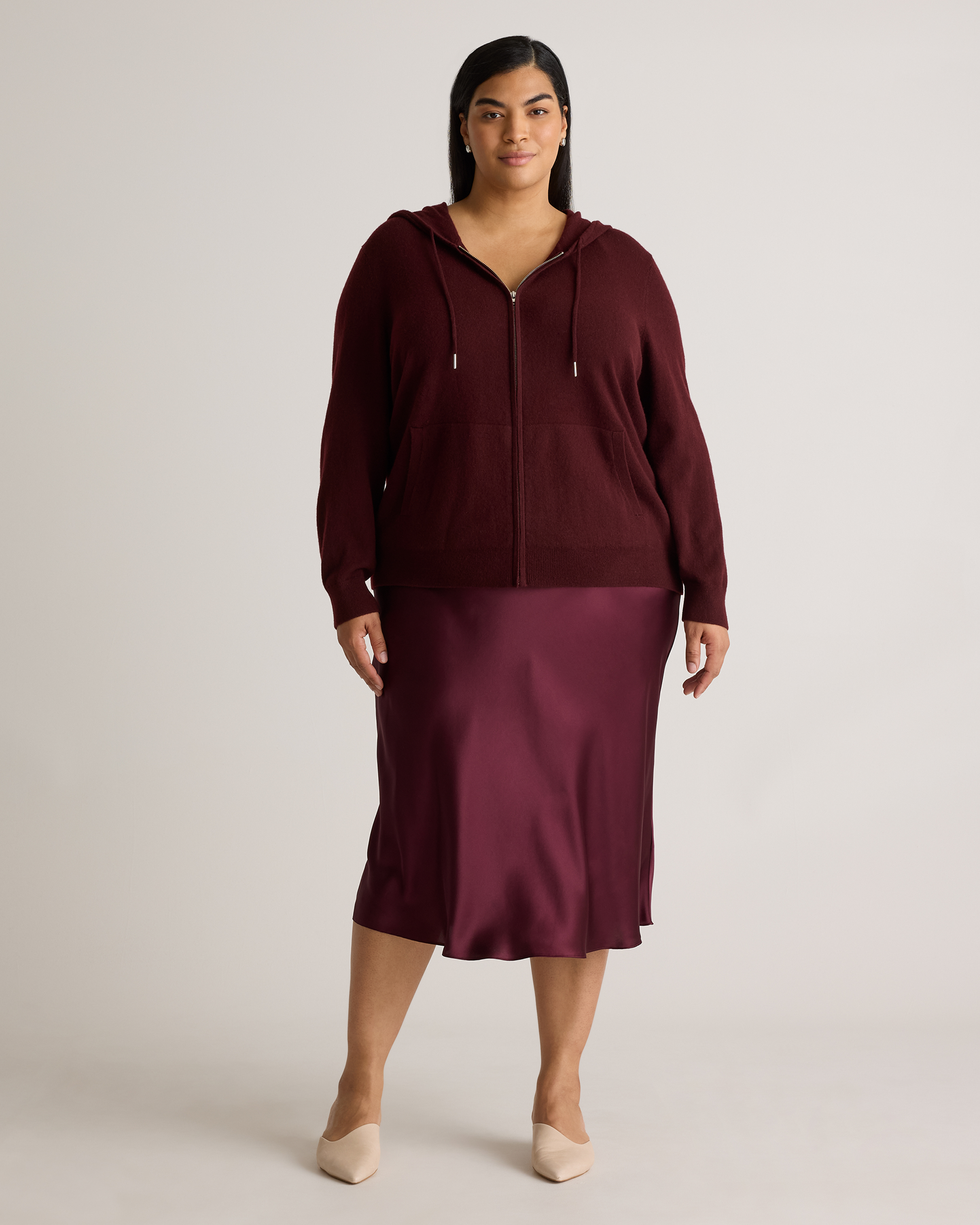 Mongolian Cashmere Full-Zip Hoodie — Image 17