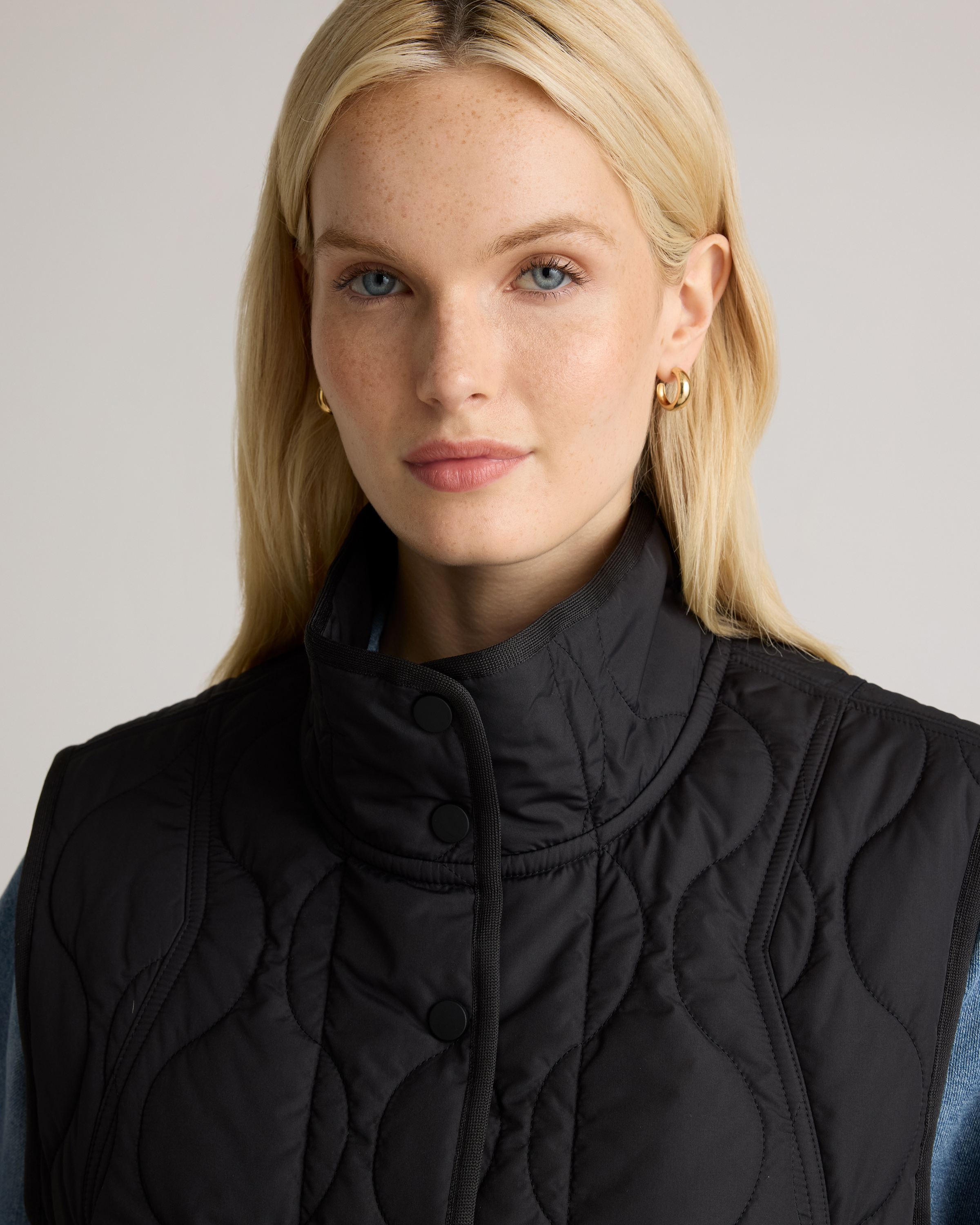 Featherless Quilted Puffer Vest — Image 16