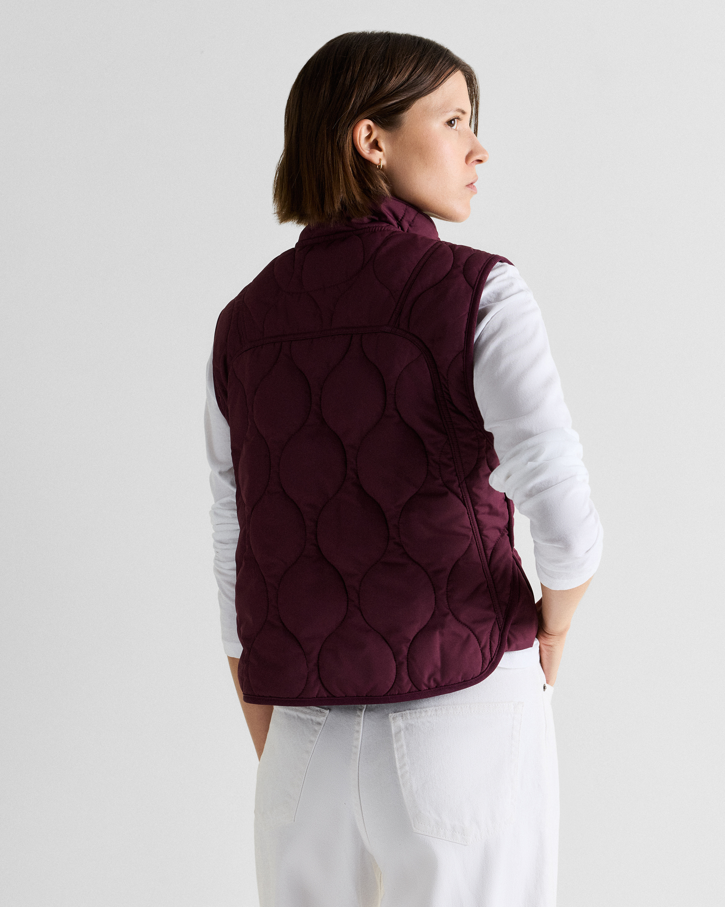 Featherless Quilted Puffer Vest — Image 9