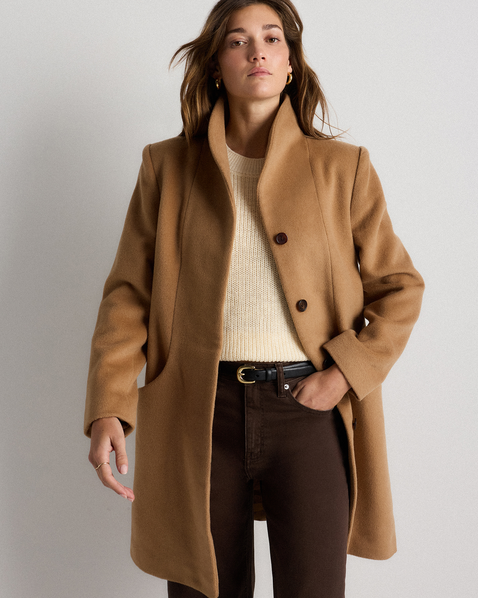 Wool Cashmere Cocoon Coat — Image 12