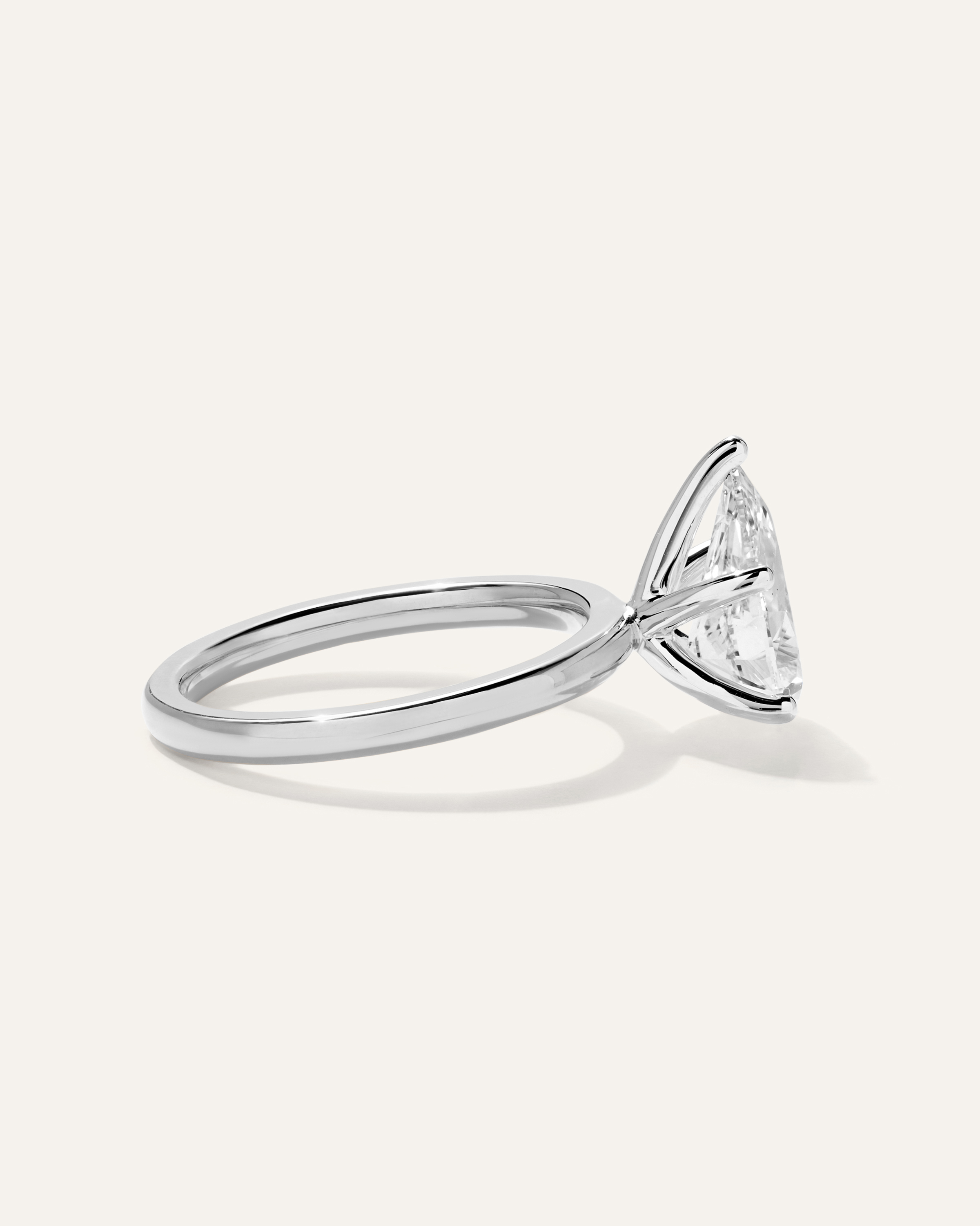 Lab Grown Diamond Pear Comfort Fit Engagement Ring - 2.5ct — Image 10