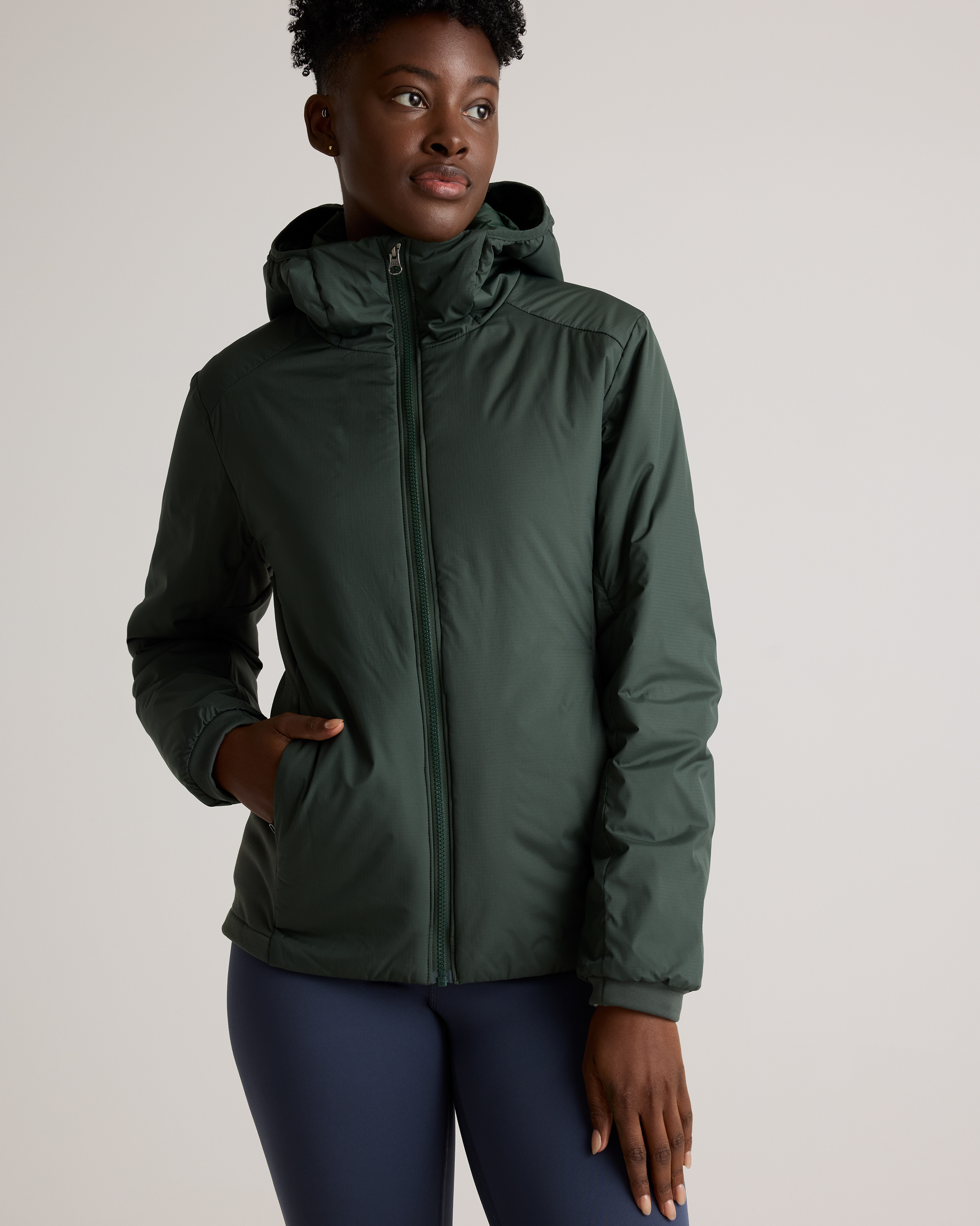 Hybrid Insulated Lightweight Hooded Jacket — Image 4