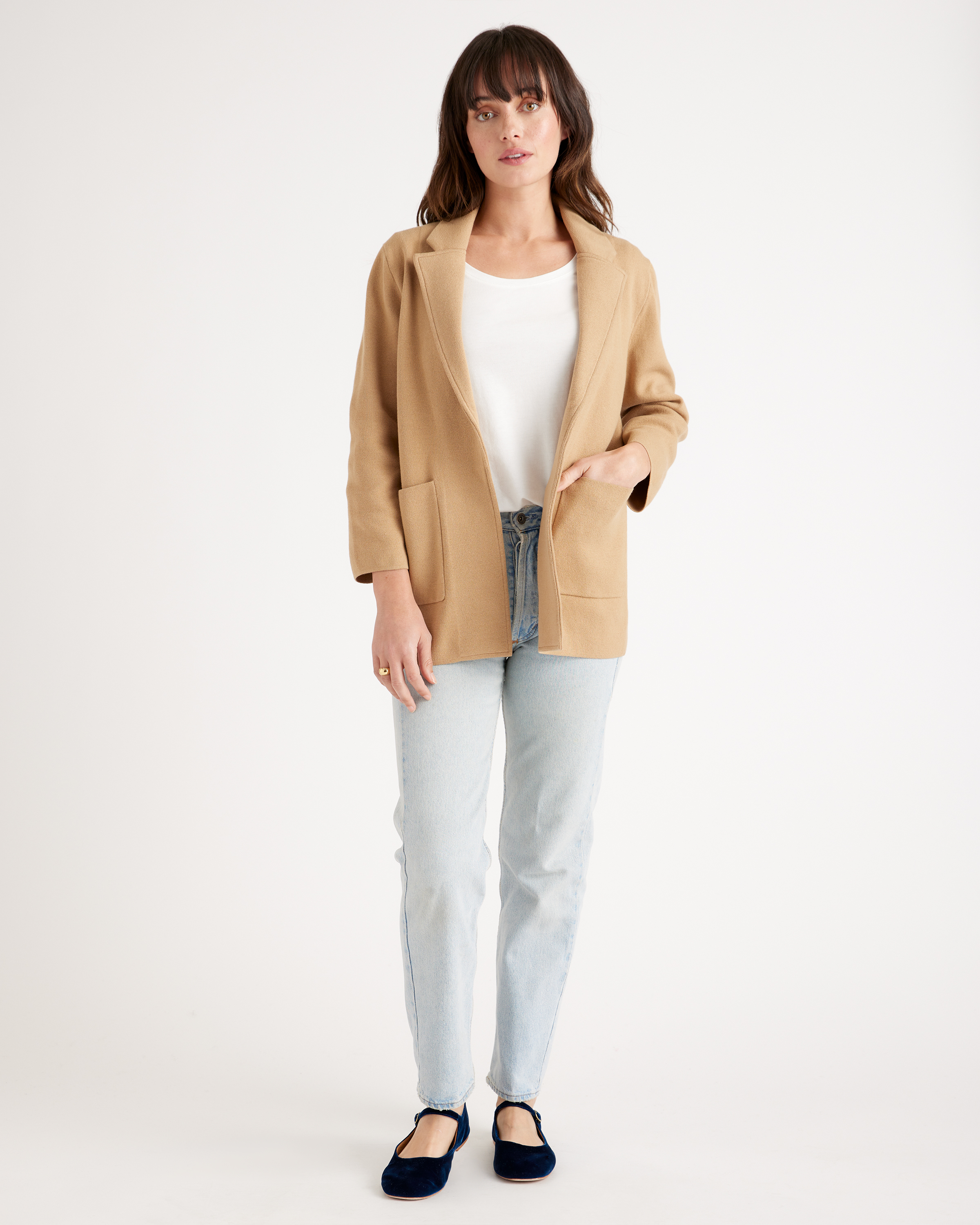 100% Organic Cotton Knit Blazer — Image 18
