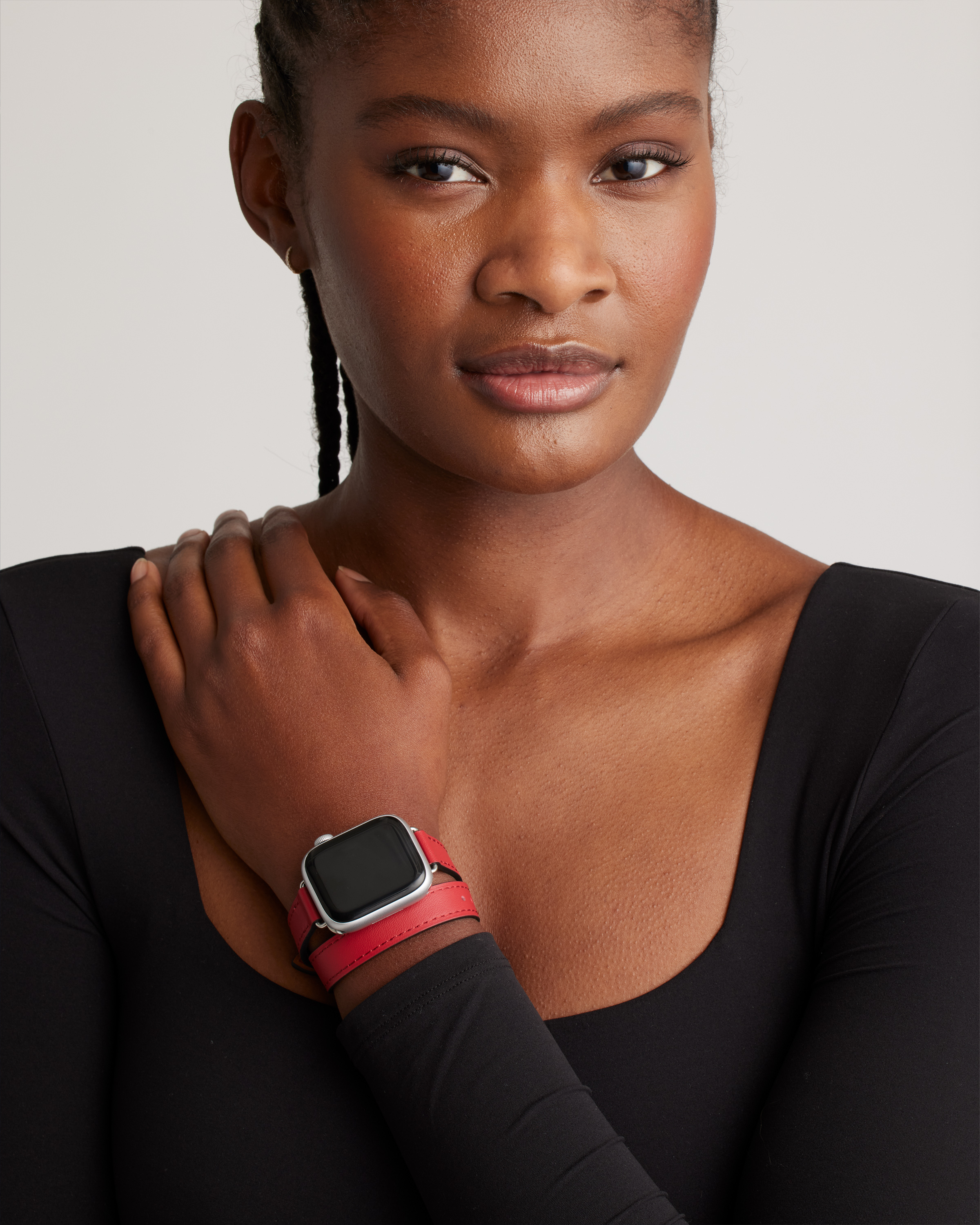 Leather Double Wrap Smartwatch Band — Image 10