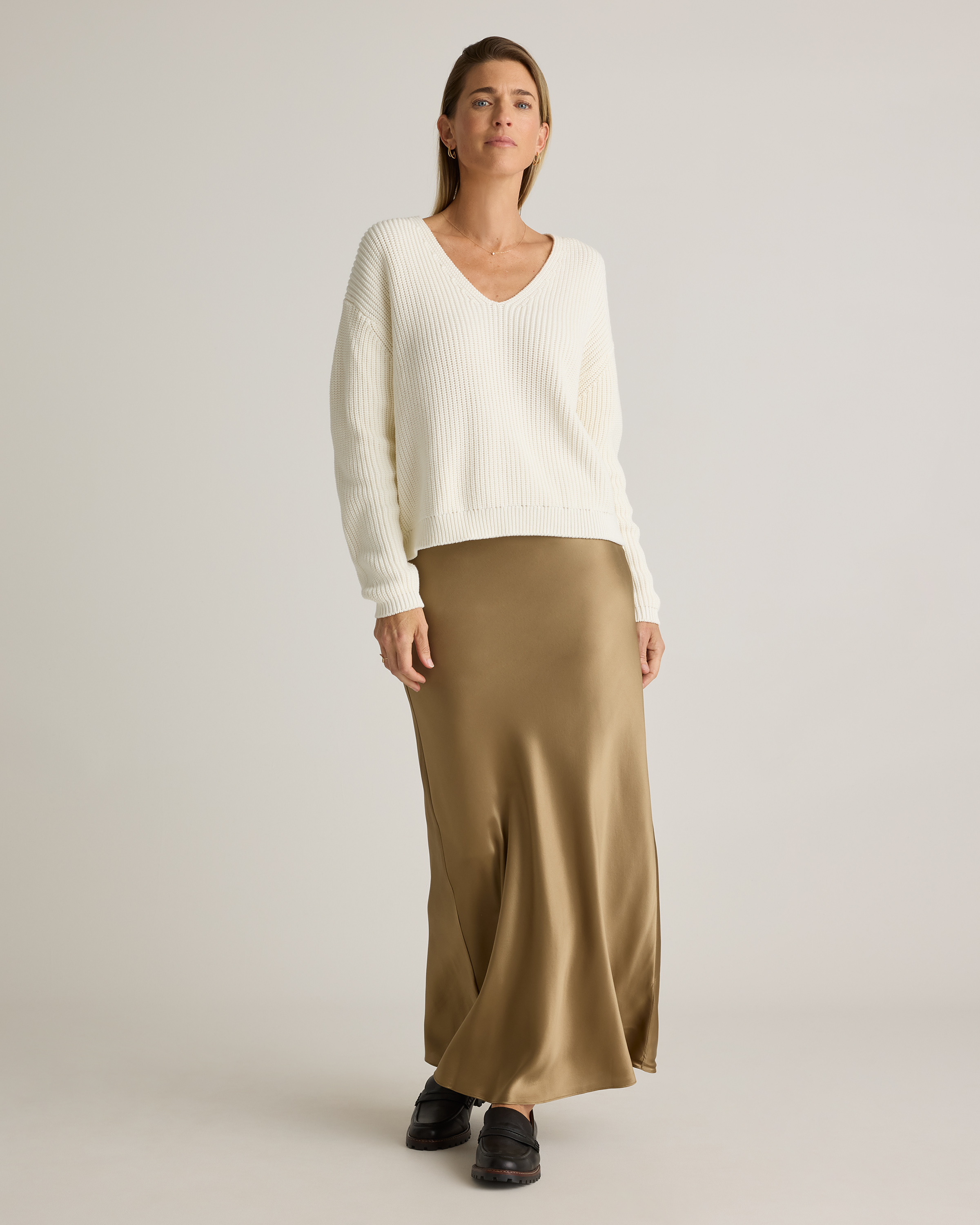 100% Washable Silk Maxi Skirt — Image 44
