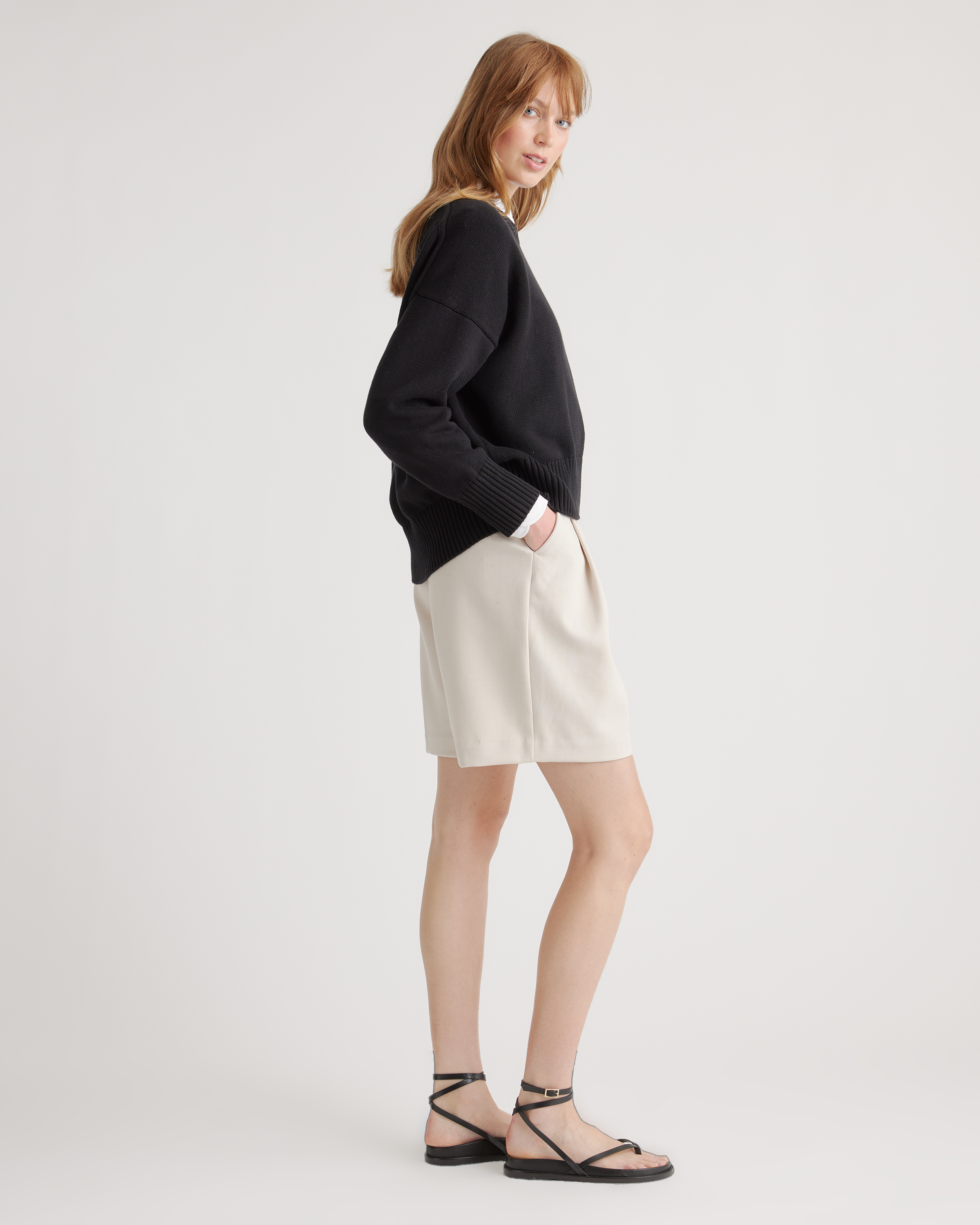 100% Organic Cotton Boyfriend Crew Sweater — Image 40