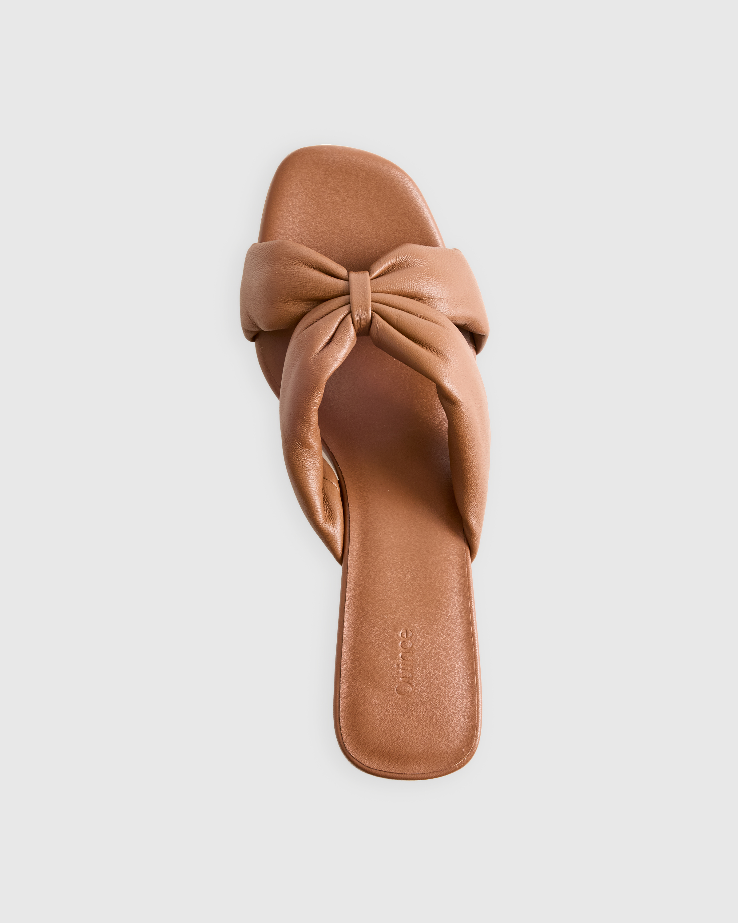 Italian Leather Twist Mid Heel Mule — Image 9