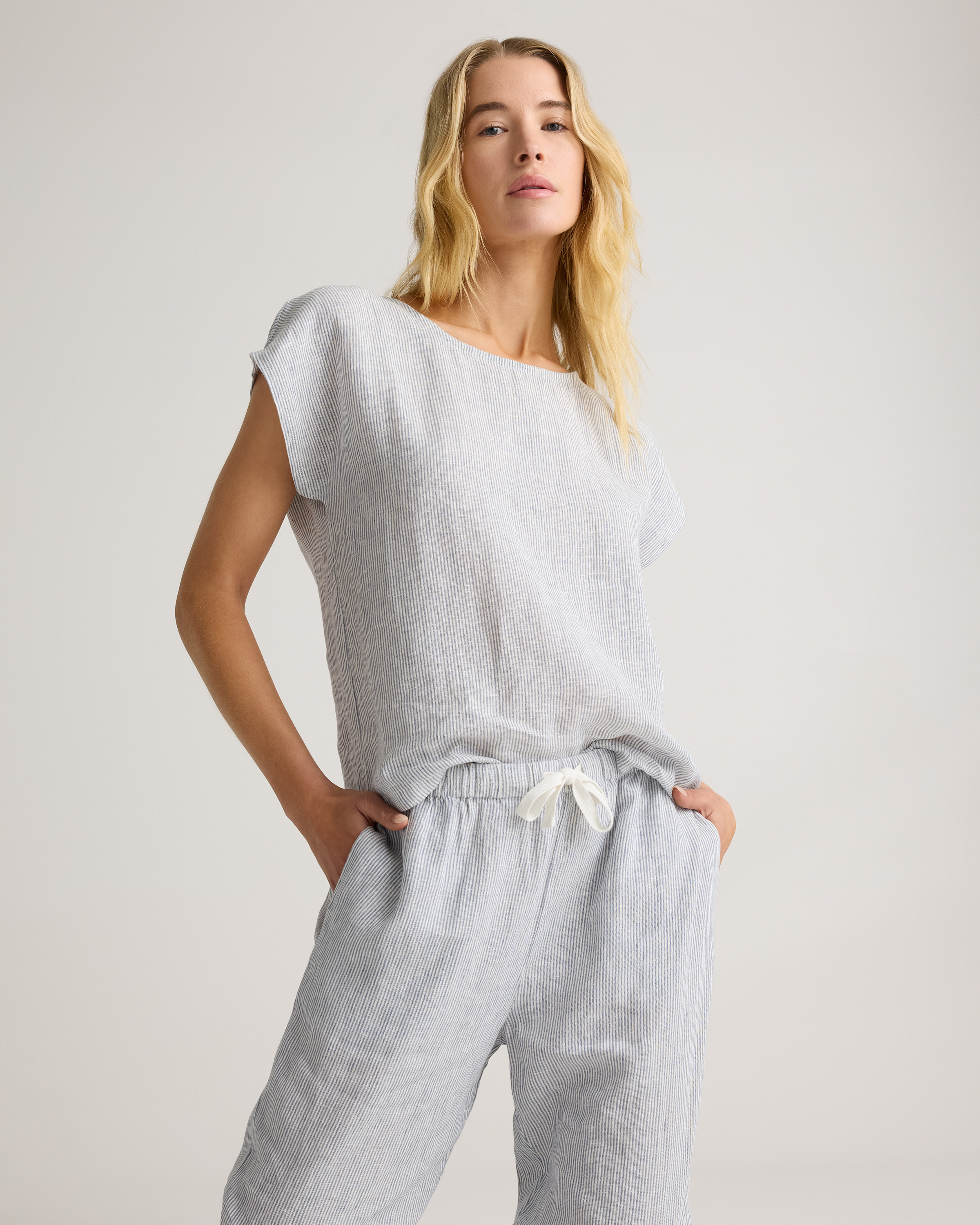 100% European Linen Pajama Set — Image 19