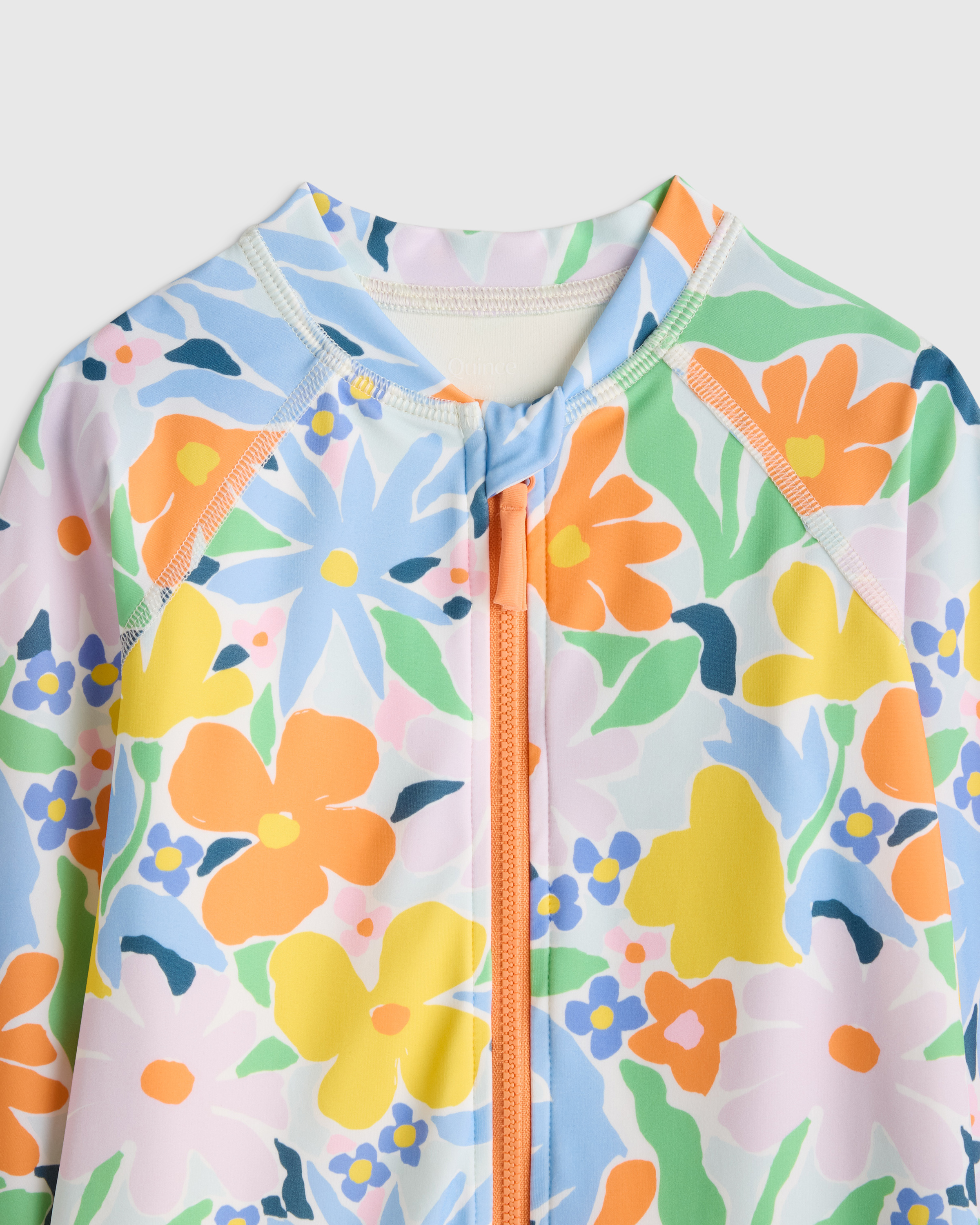 Long Sleeve Zip-Up Rash Guard One-Piece — Image 3