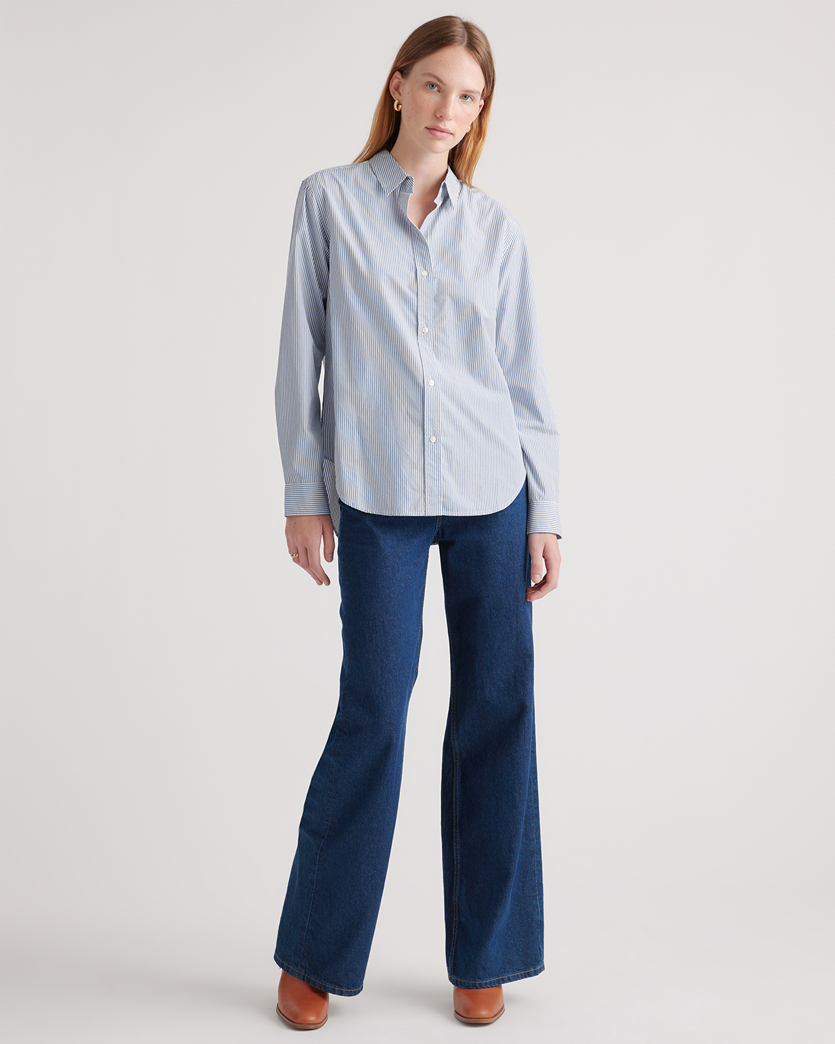 100% Organic Cotton Poplin Long Sleeve Shirt — Image 48