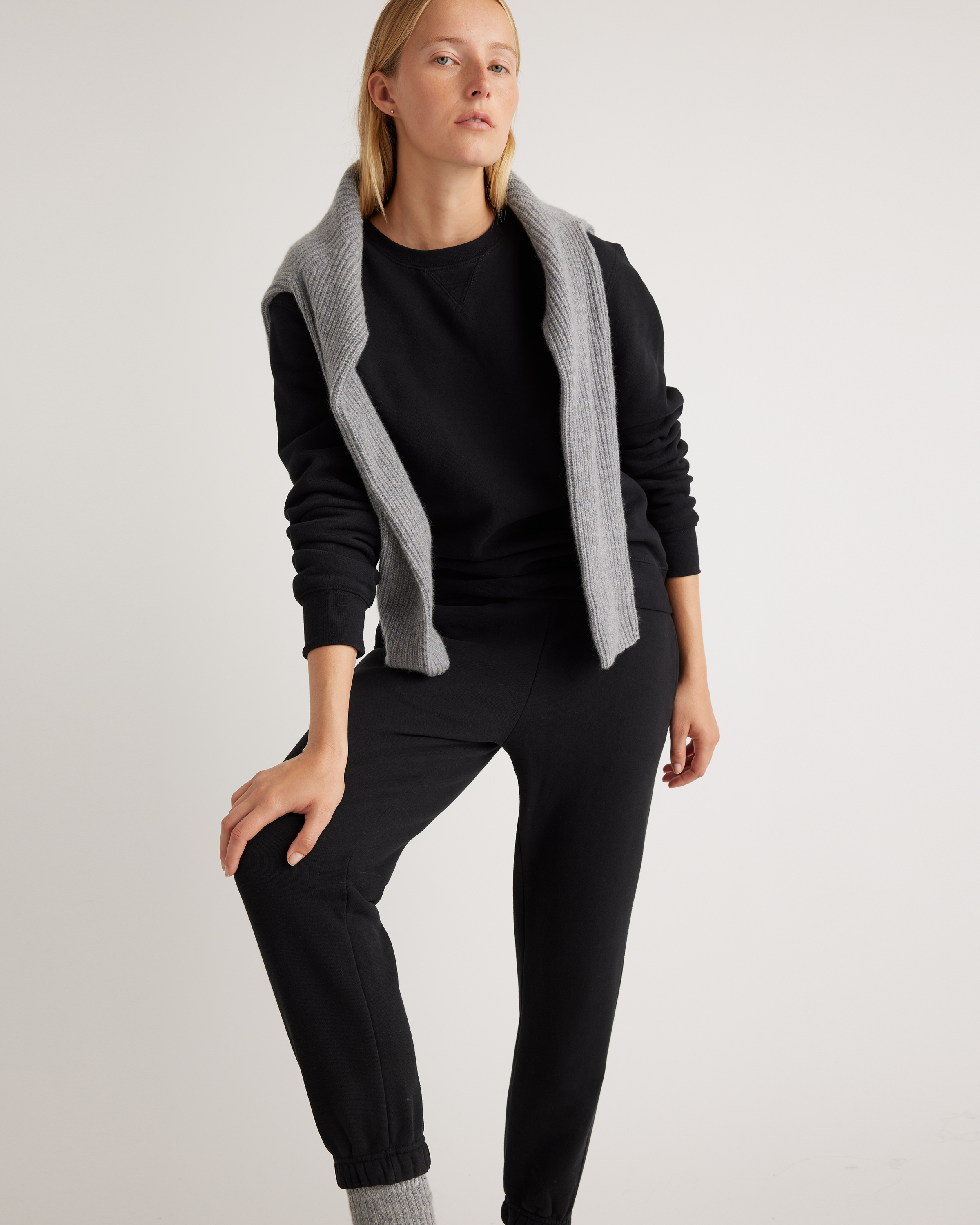 Organic Heavyweight Fleece Boyfriend Sweatpants — Image 6