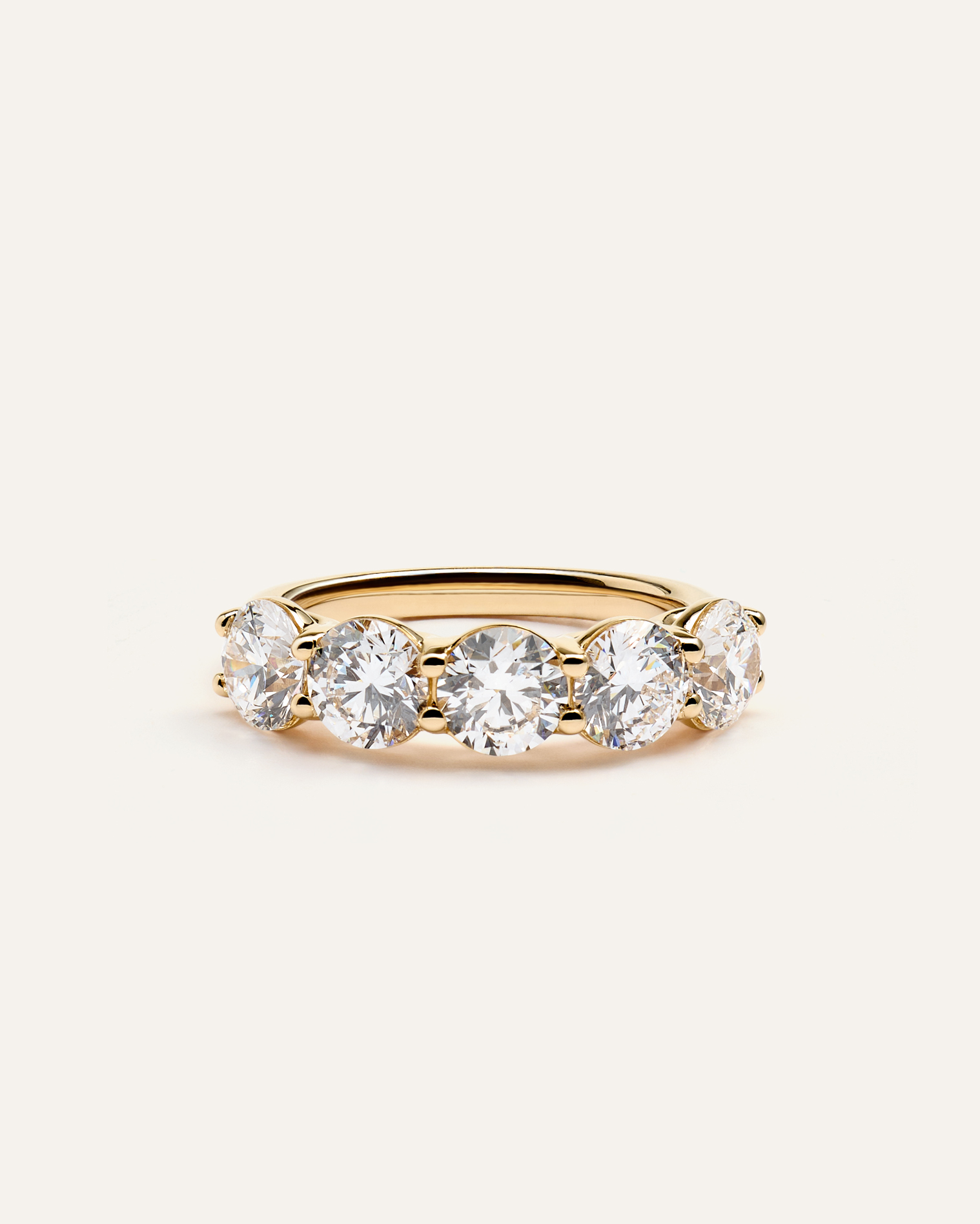 Lab Grown Diamond Five Stone Band — Image 11