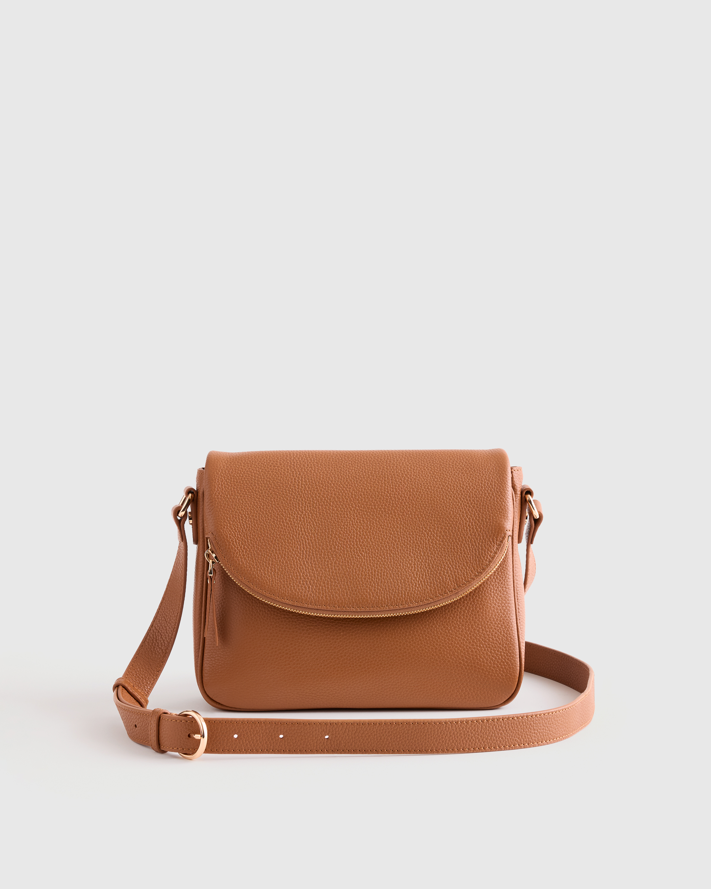 Italian Leather Foldover Crossbody — Image 9