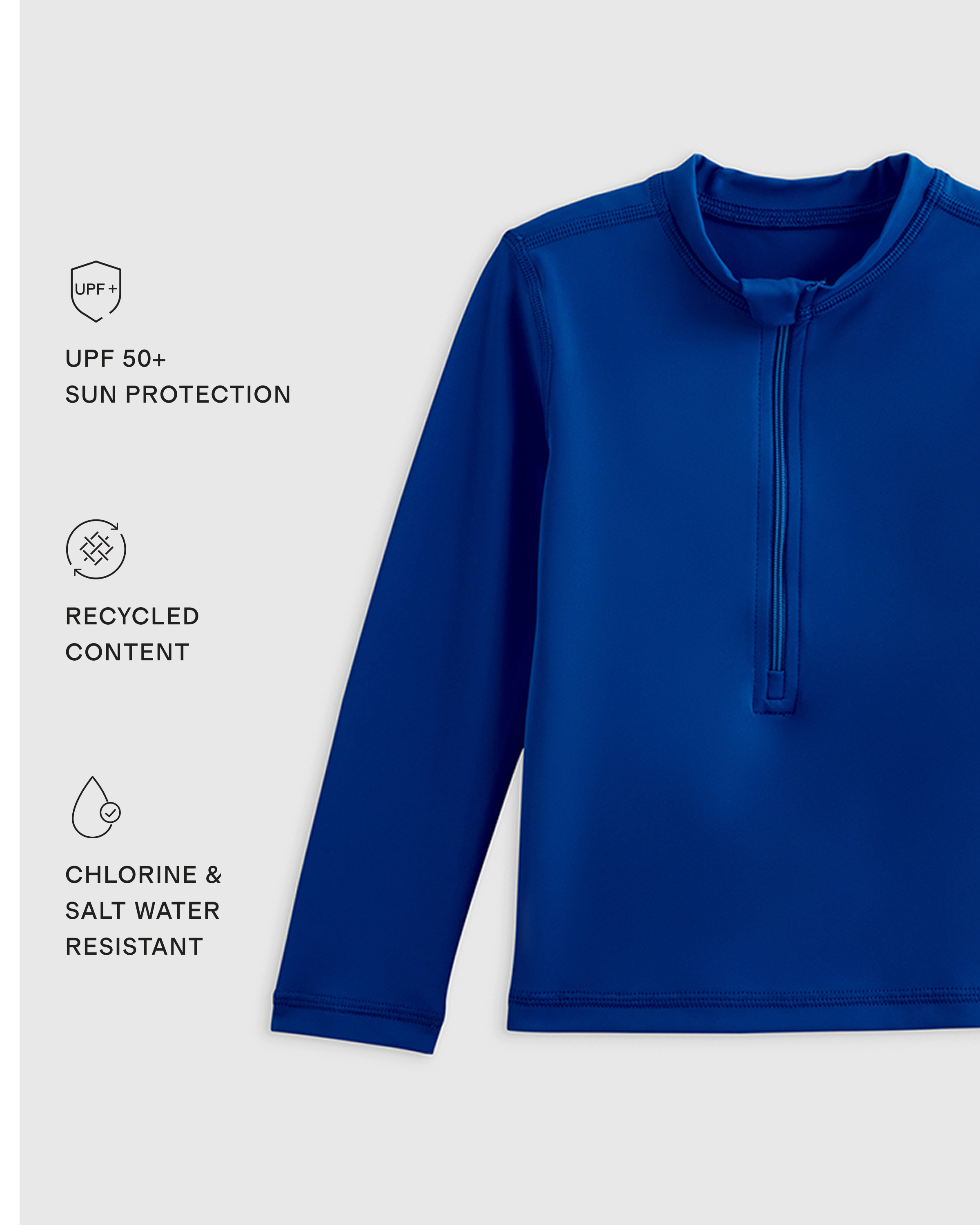 Long Sleeve Zip-Up Rash Guard — Image 10
