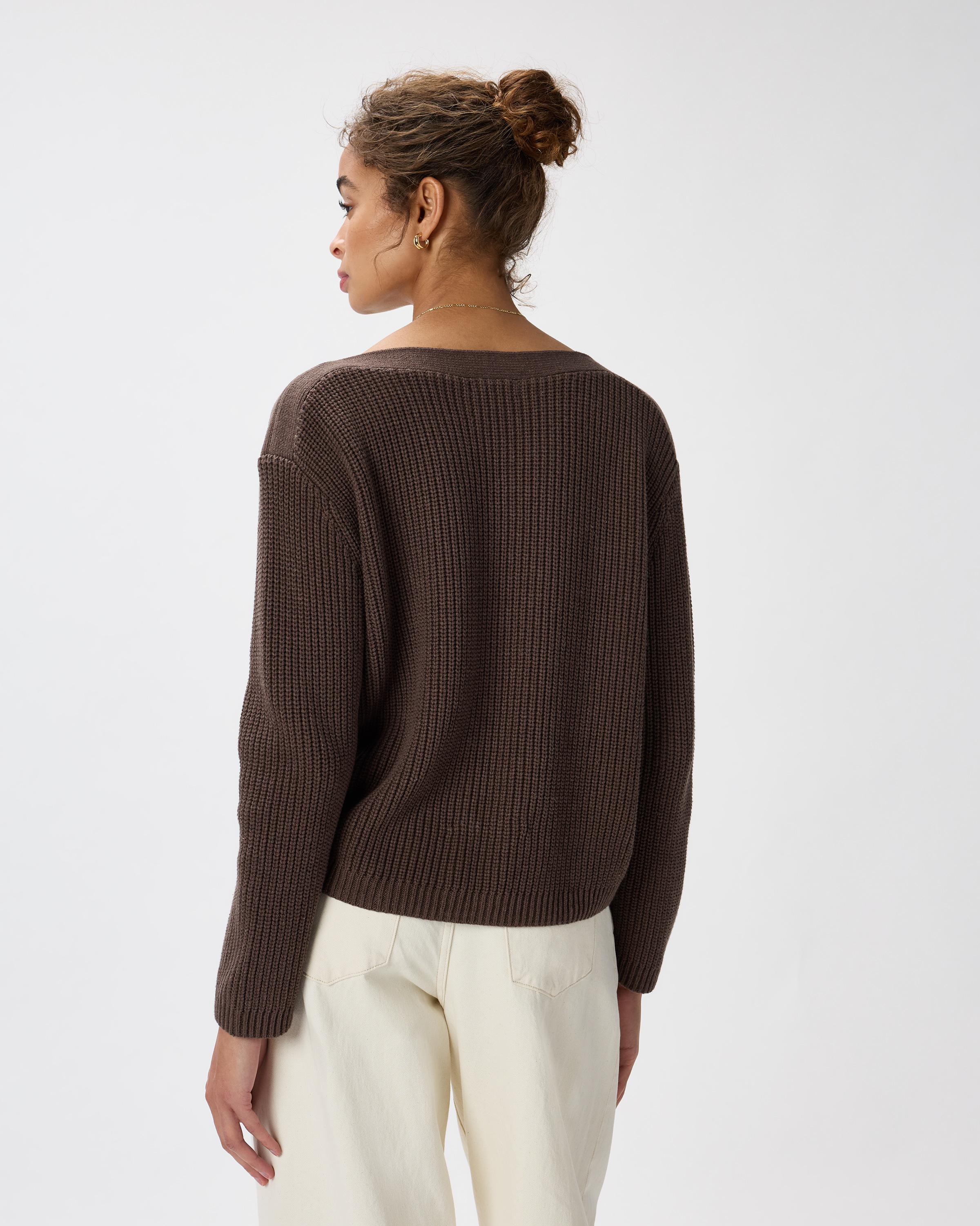 100% Organic Cotton Fisherman Boatneck Sweater — Image 22