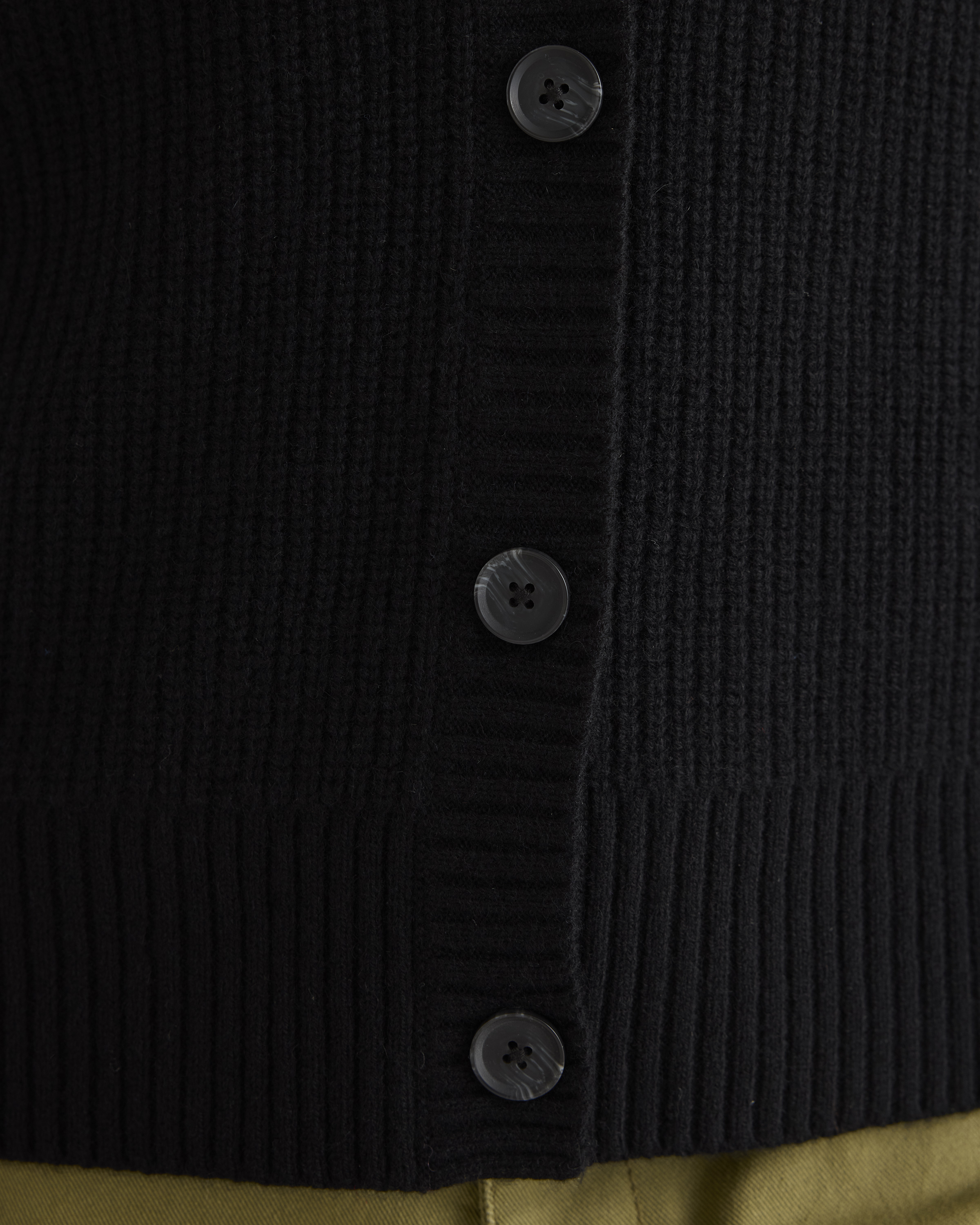 Mongolian Cashmere Fisherman Sweater Vest — Image 7