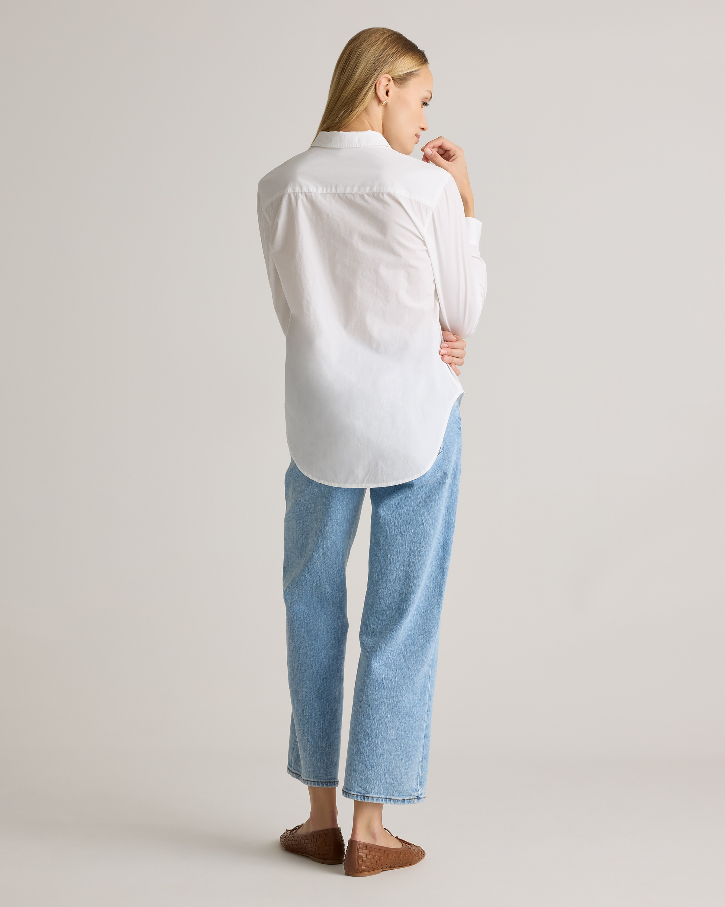 100% Organic Cotton Poplin Long Sleeve Shirt — Image 39
